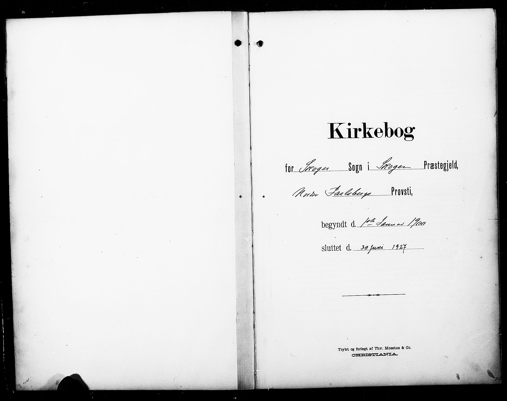 Skoger kirkebøker, SAKO/A-59/G/Ga/L0003: Klokkerbok nr. I 3, 1900-1927