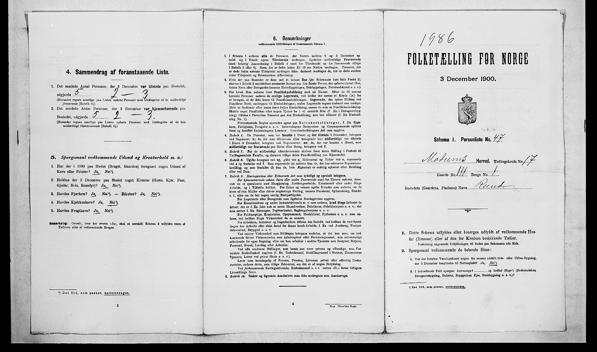 RA, Folketelling 1900 for 0623 Modum herred, 1900, s. 2236