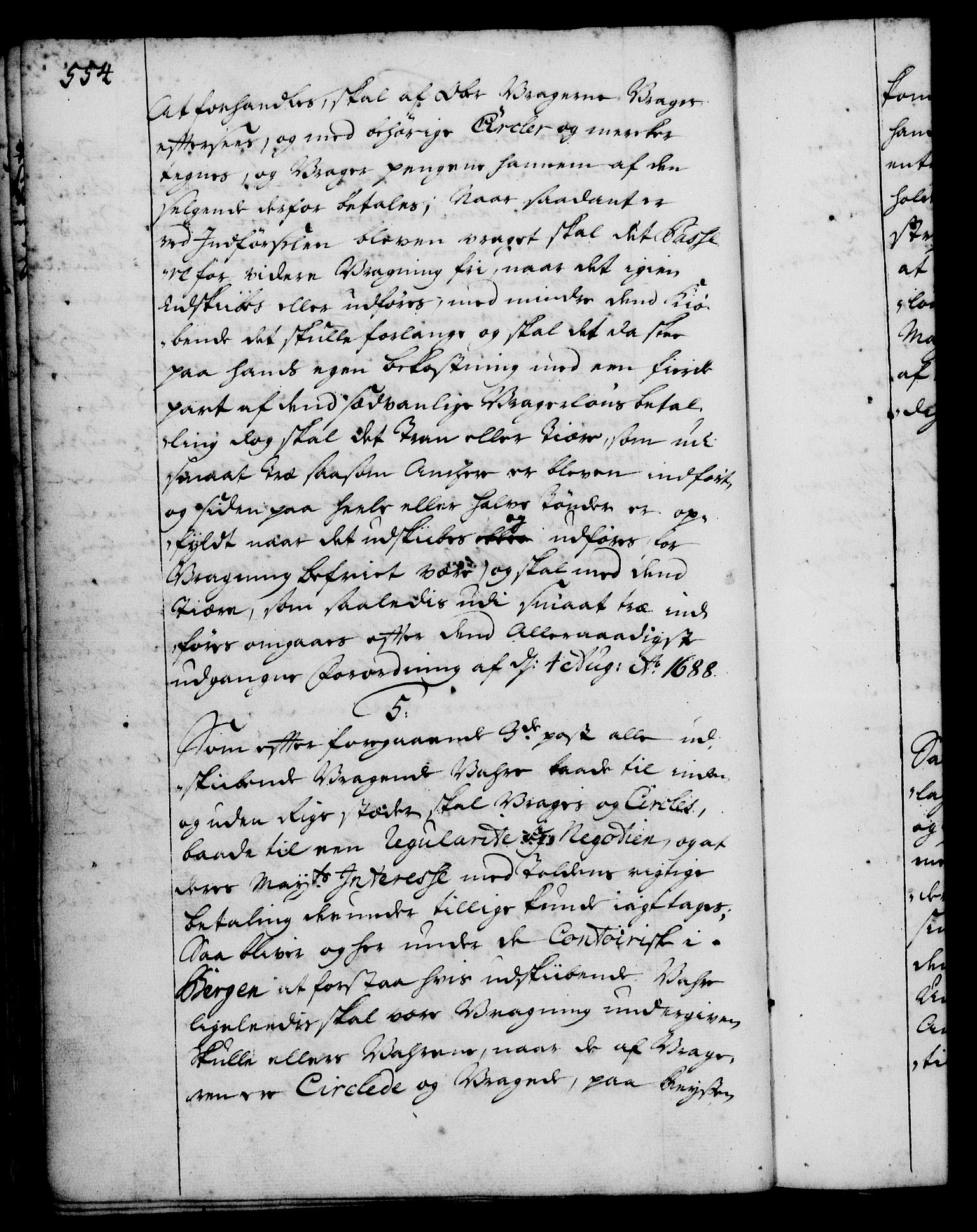 Rentekammeret, Kammerkanselliet, RA/EA-3111/G/Gg/Ggi/L0001: Norsk instruksjonsprotokoll med register (merket RK 53.34), 1720-1729, s. 554