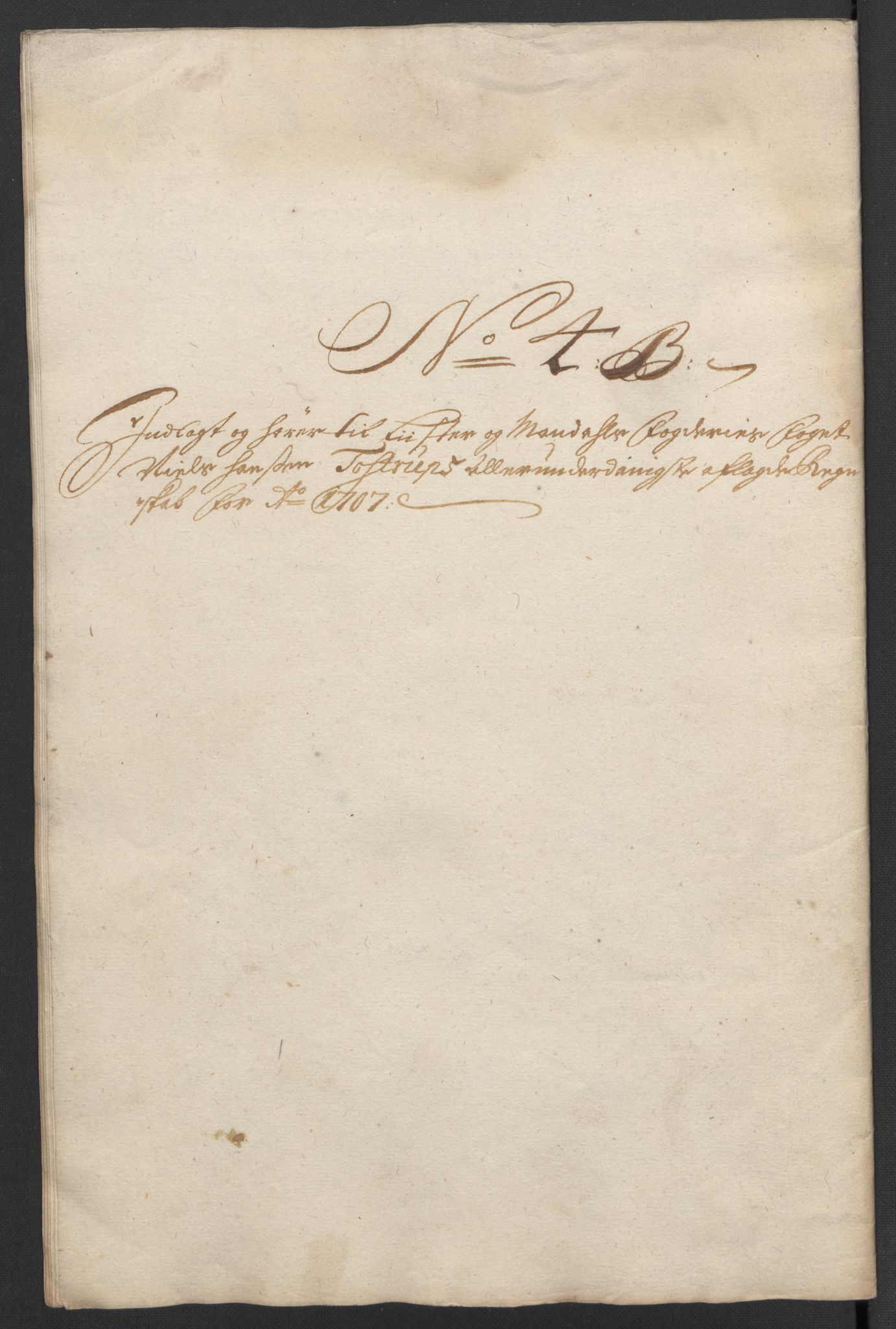 Rentekammeret inntil 1814, Reviderte regnskaper, Fogderegnskap, RA/EA-4092/R43/L2551: Fogderegnskap Lista og Mandal, 1705-1709, s. 447