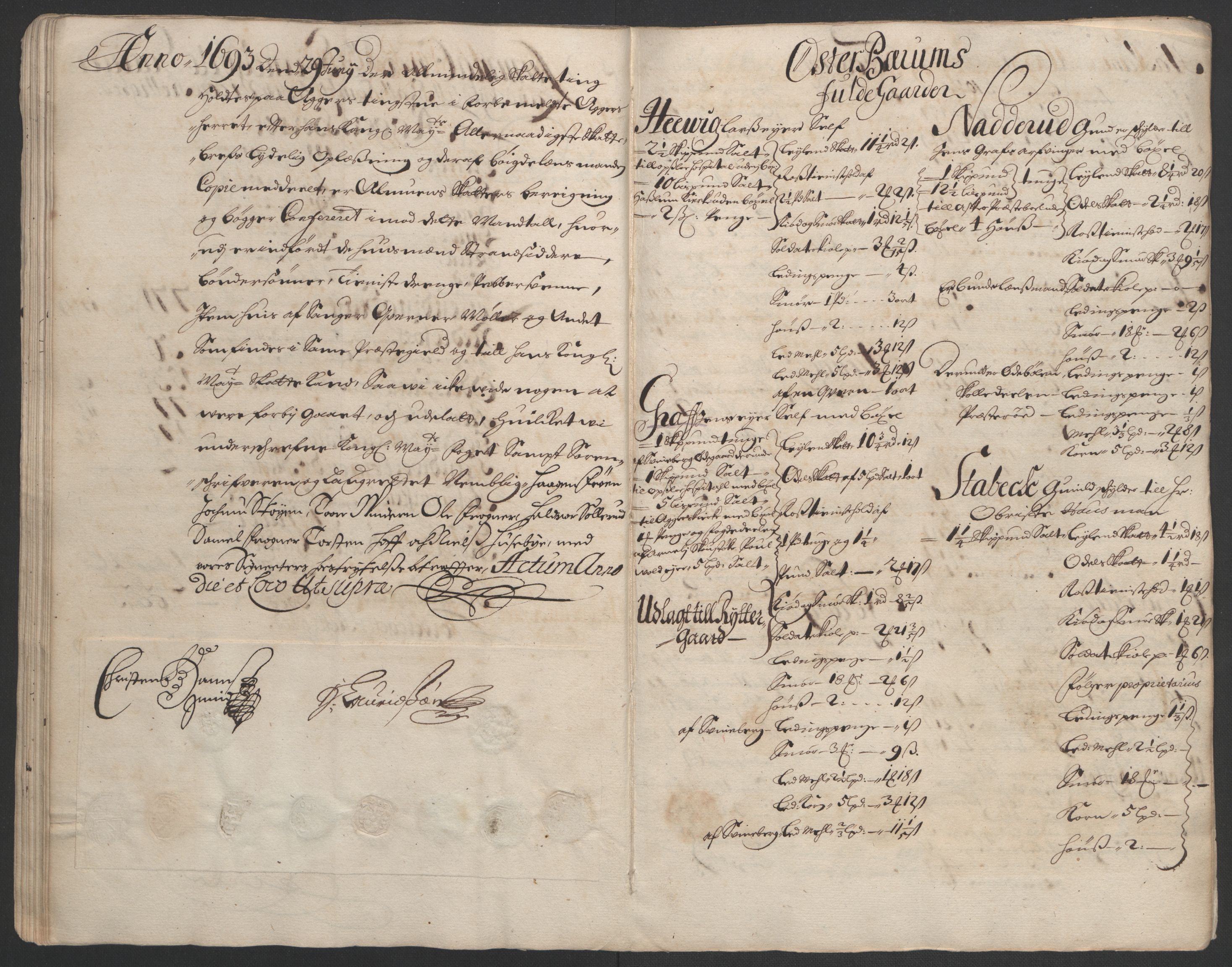 Rentekammeret inntil 1814, Reviderte regnskaper, Fogderegnskap, AV/RA-EA-4092/R08/L0426: Fogderegnskap Aker, 1692-1693, s. 302