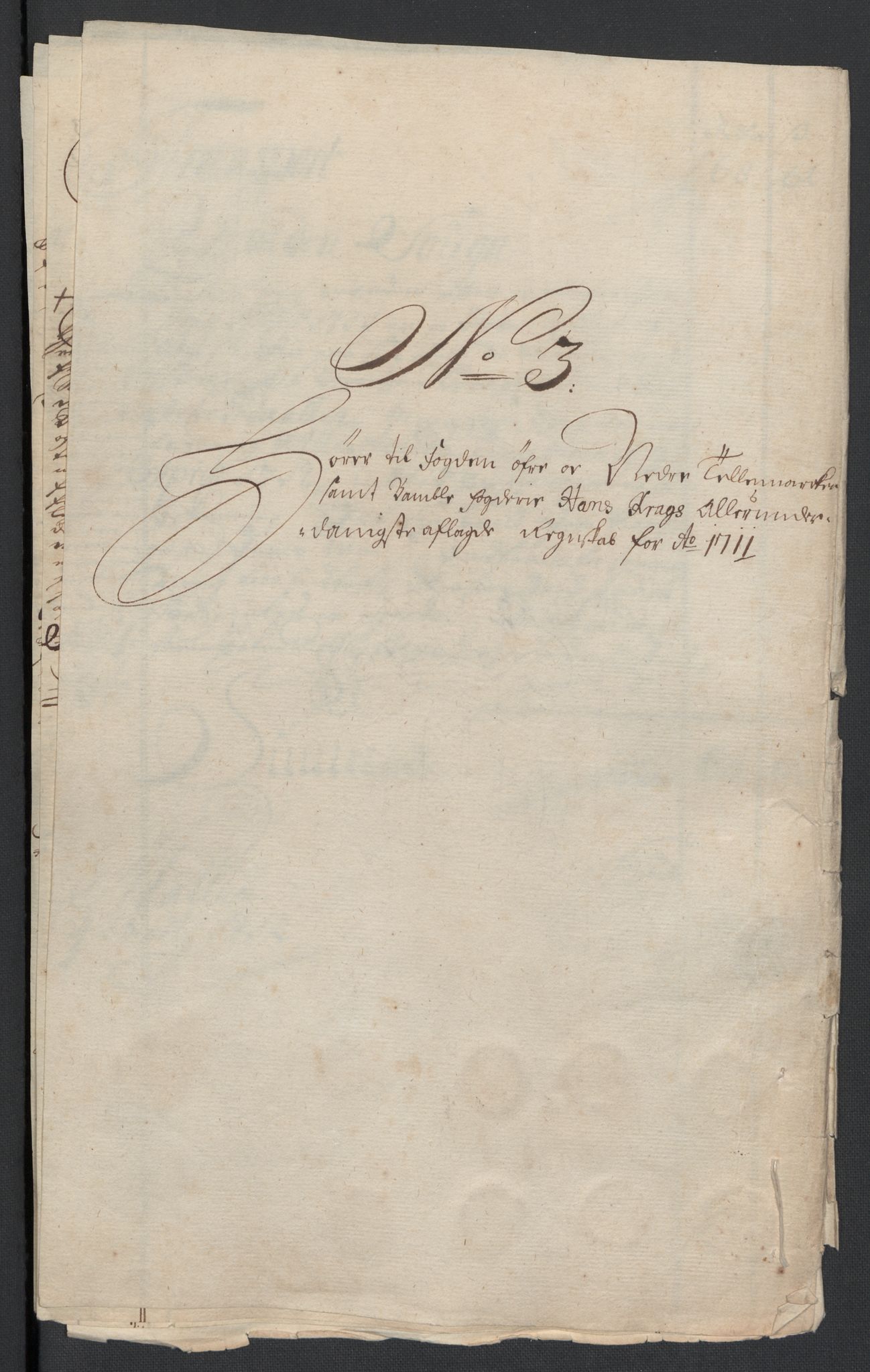 Rentekammeret inntil 1814, Reviderte regnskaper, Fogderegnskap, AV/RA-EA-4092/R36/L2120: Fogderegnskap Øvre og Nedre Telemark og Bamble, 1711, s. 51