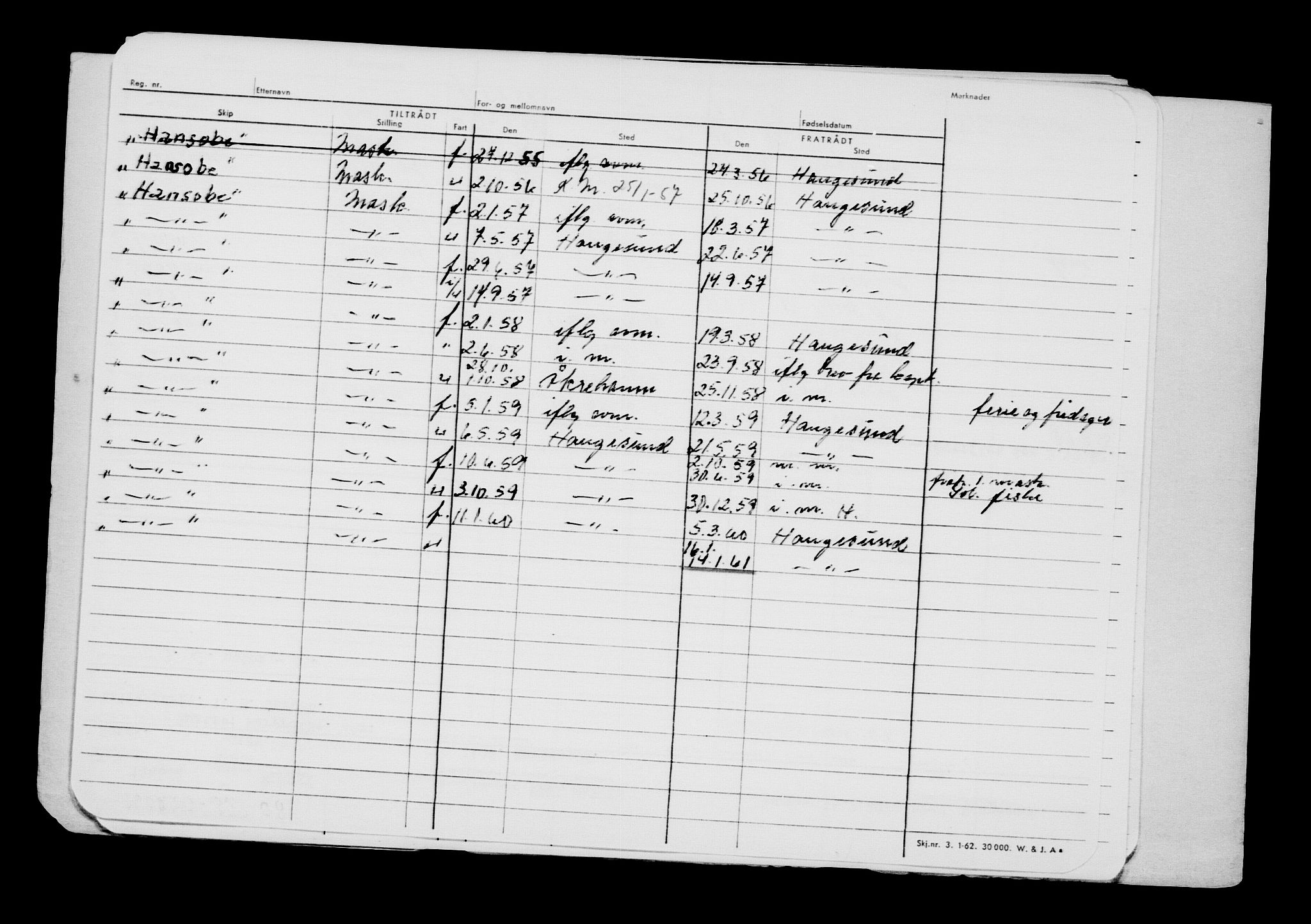 Direktoratet for sjømenn, AV/RA-S-3545/G/Gb/L0177: Hovedkort, 1920, s. 283