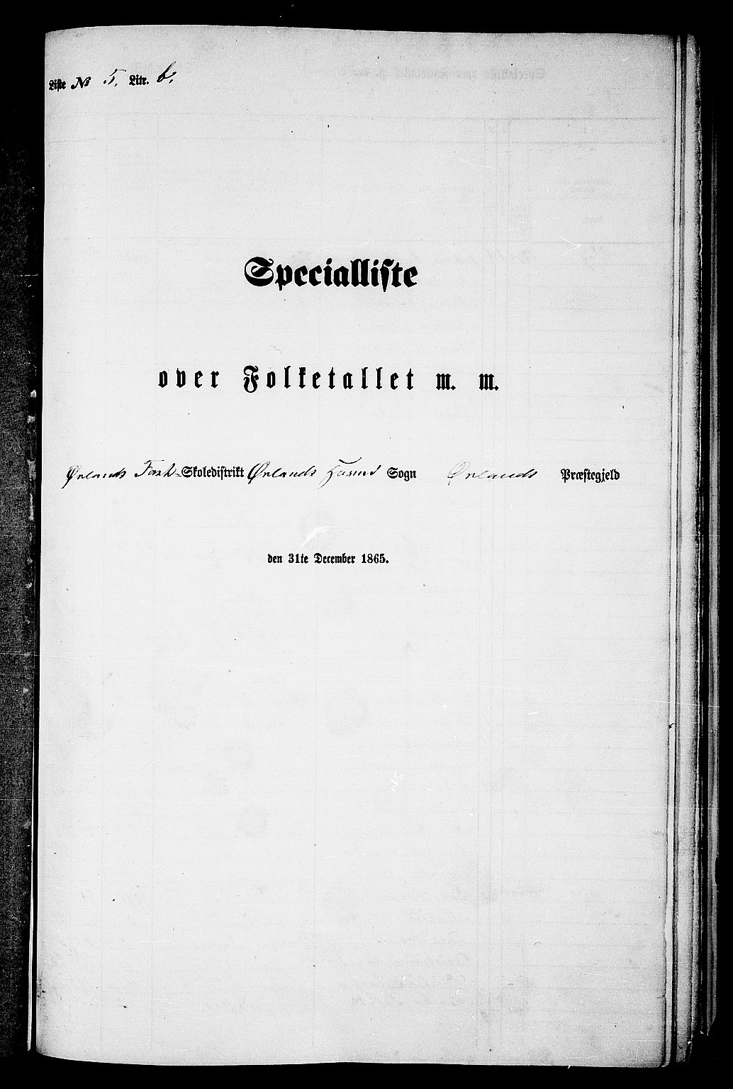 RA, Folketelling 1865 for 1621P Ørland prestegjeld, 1865, s. 112