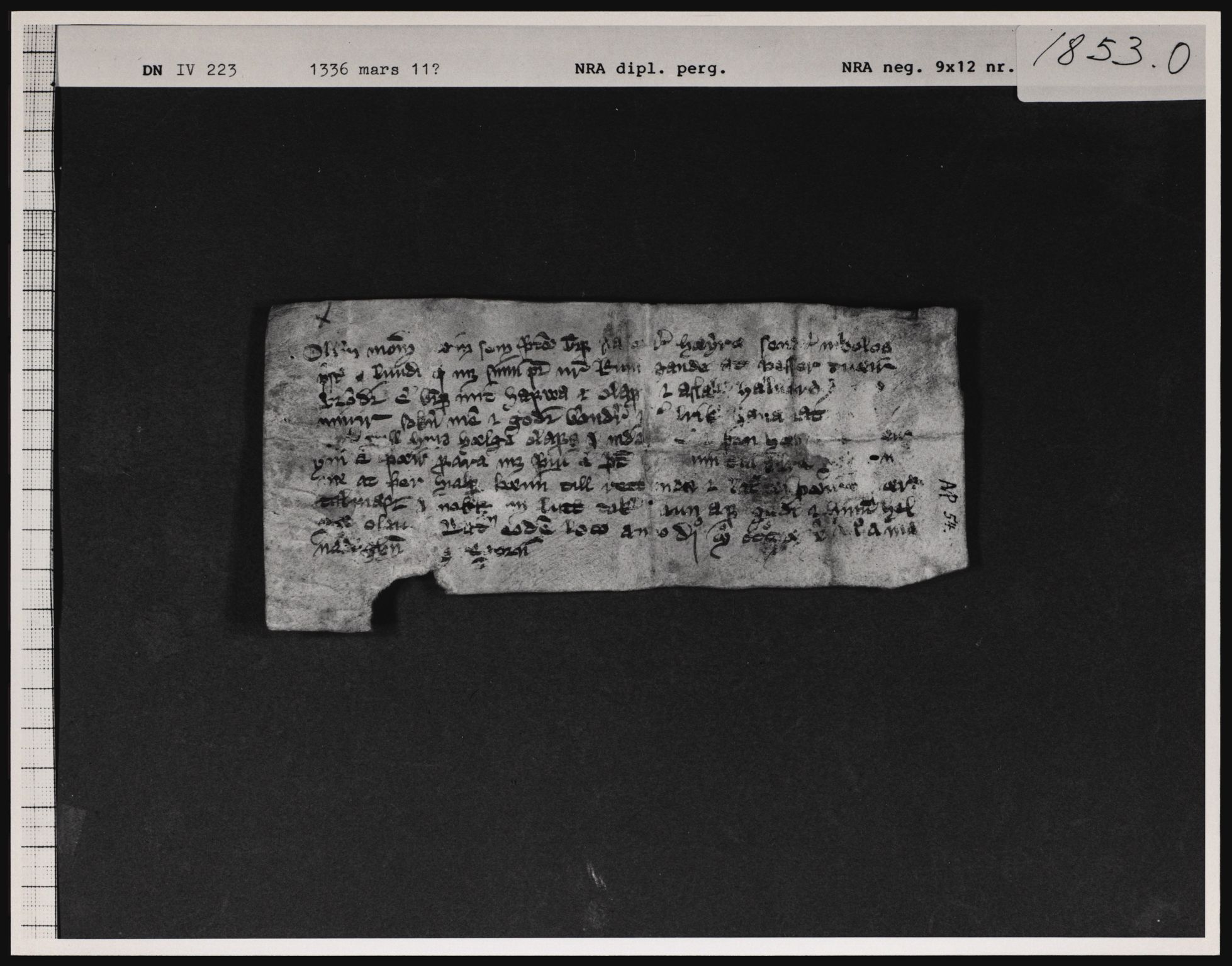 Riksarkivets diplomsamling, AV/RA-EA-5965/F01/F01a/L0037: Dokumenter, 1336, s. 5