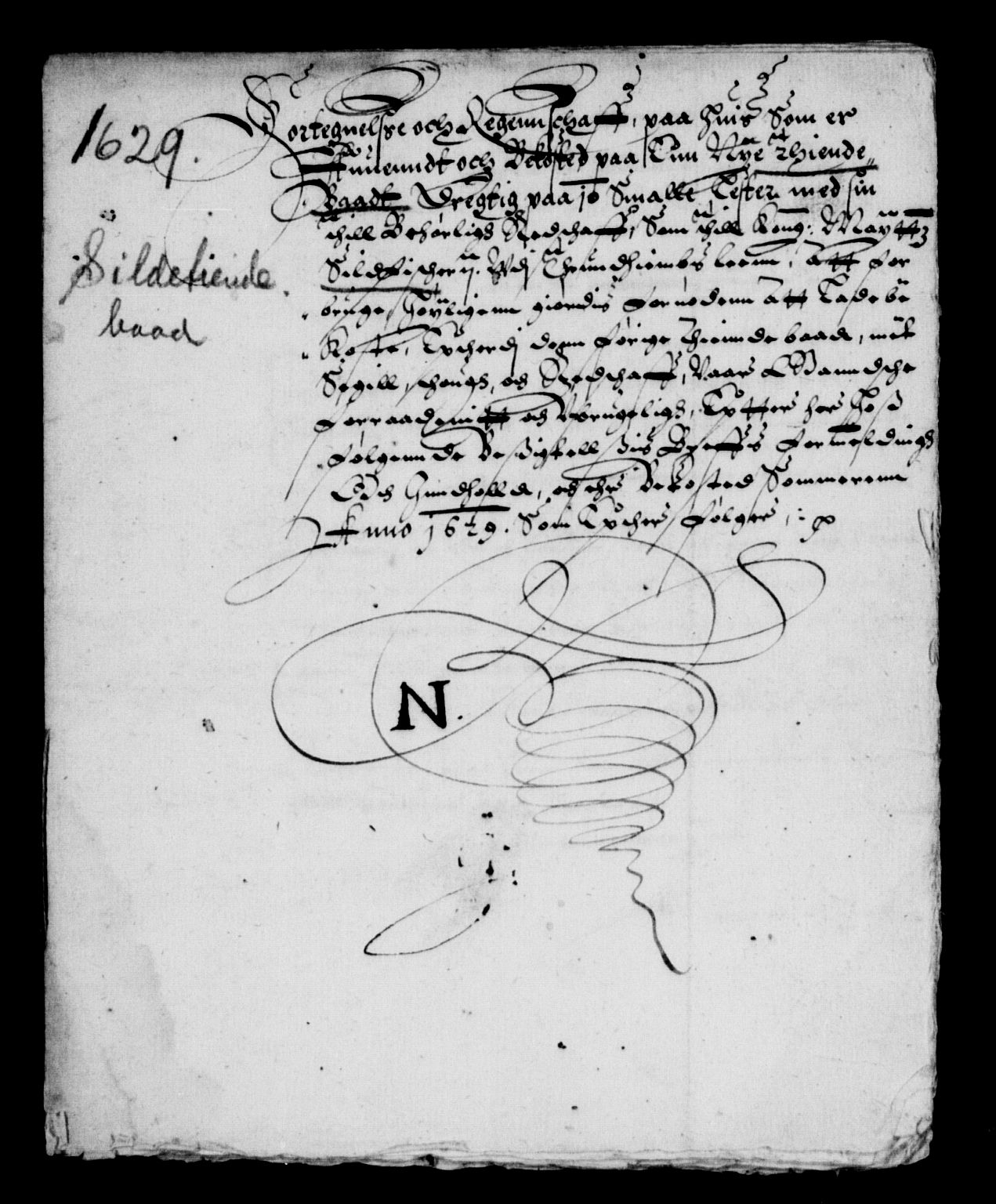 Rentekammeret inntil 1814, Reviderte regnskaper, Lensregnskaper, RA/EA-5023/R/Rb/Rbw/L0040: Trondheim len, 1629-1630