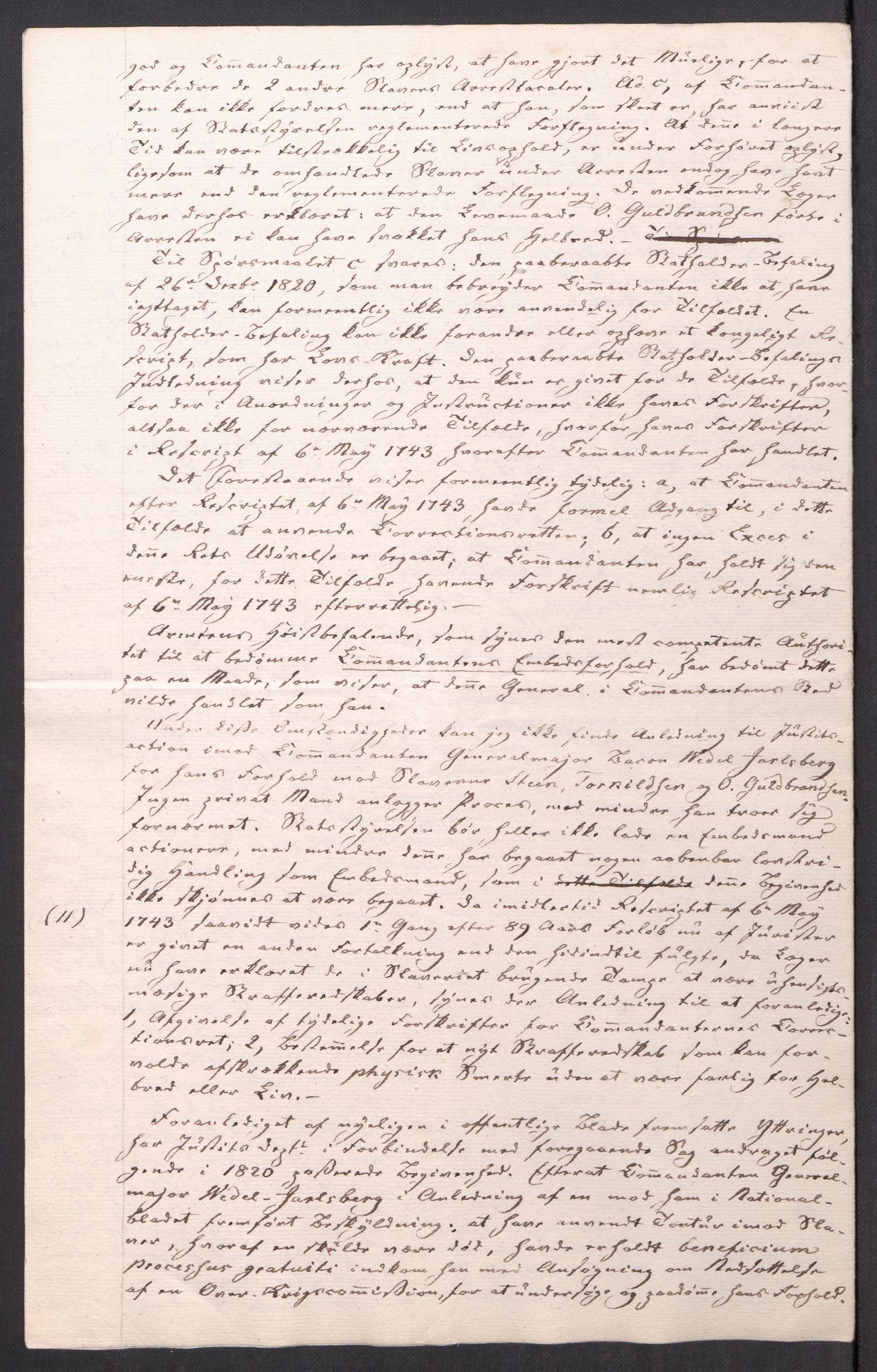 Motzfeldt-familien, AV/RA-PA-0234/D/L001b/0009: -- / "Til de trykte Optegnelser", 1821-1836