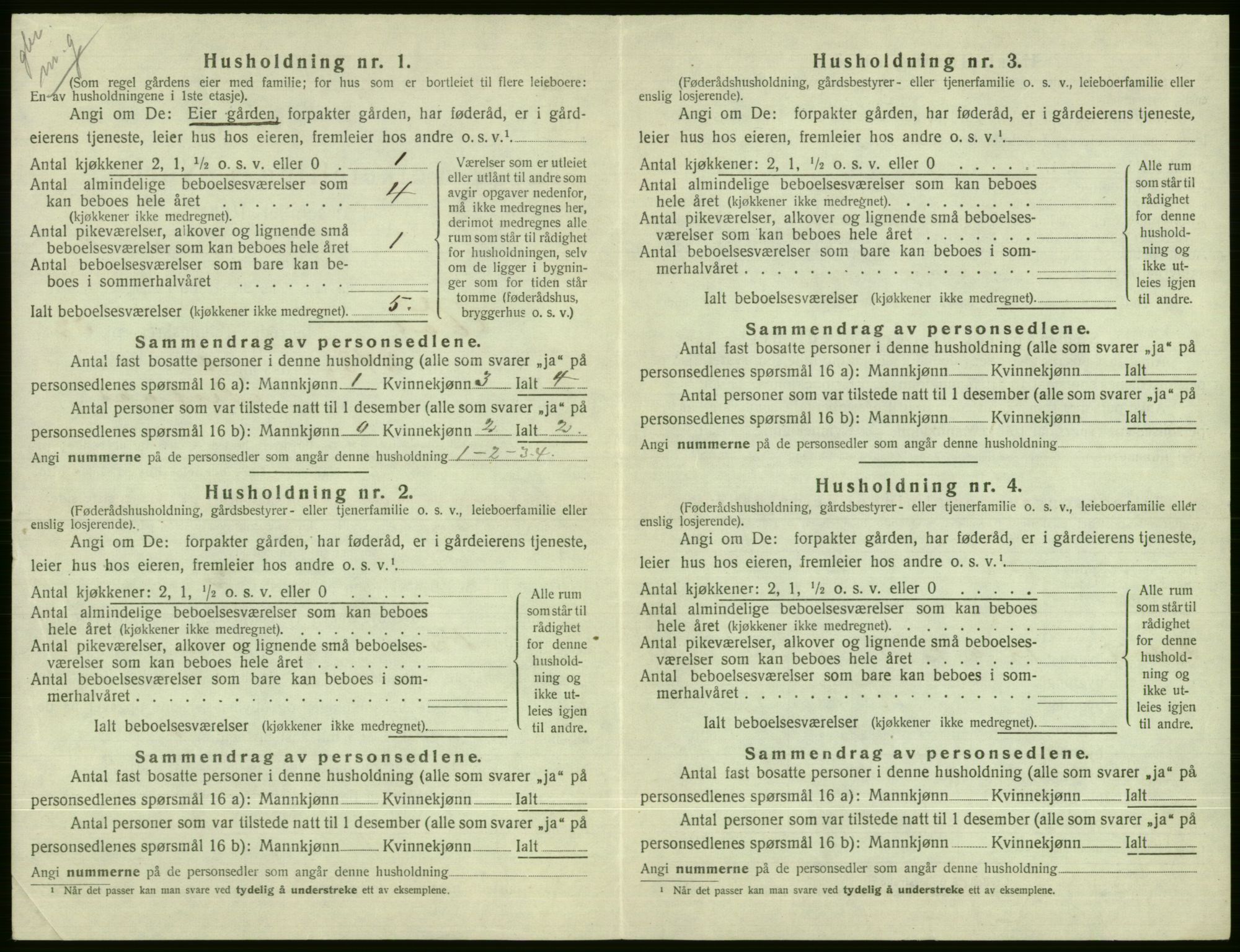 SAB, Folketelling 1920 for 1235 Voss herred, 1920, s. 2758