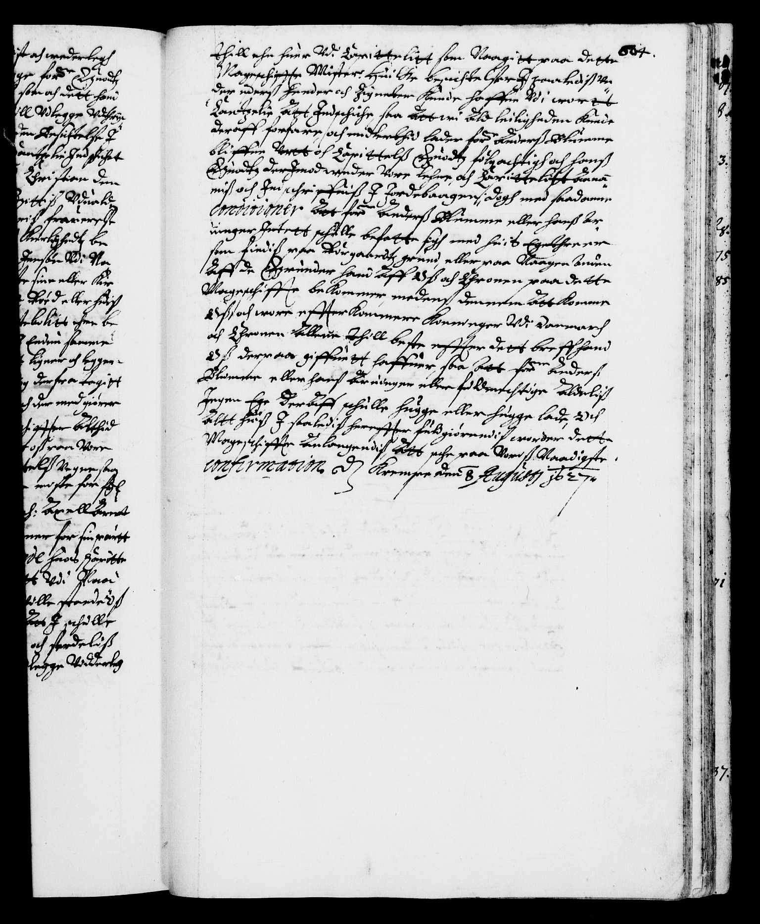Danske Kanselli 1572-1799, AV/RA-EA-3023/F/Fc/Fca/Fcab/L0004: Norske tegnelser (mikrofilm), 1617-1627, s. 604a