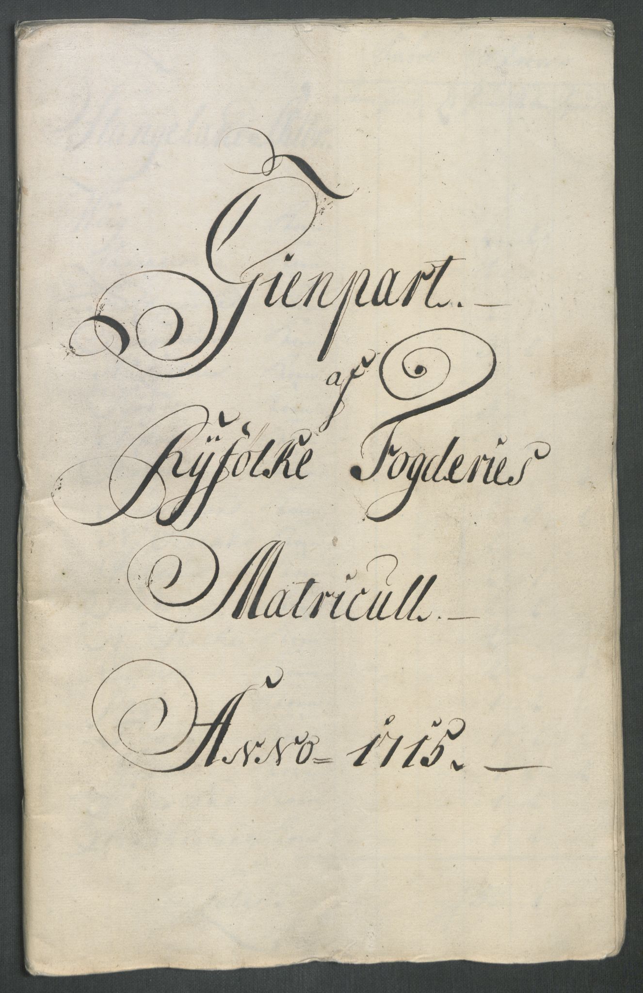 Rentekammeret inntil 1814, Reviderte regnskaper, Fogderegnskap, AV/RA-EA-4092/R47/L2868: Fogderegnskap Ryfylke, 1715, s. 22