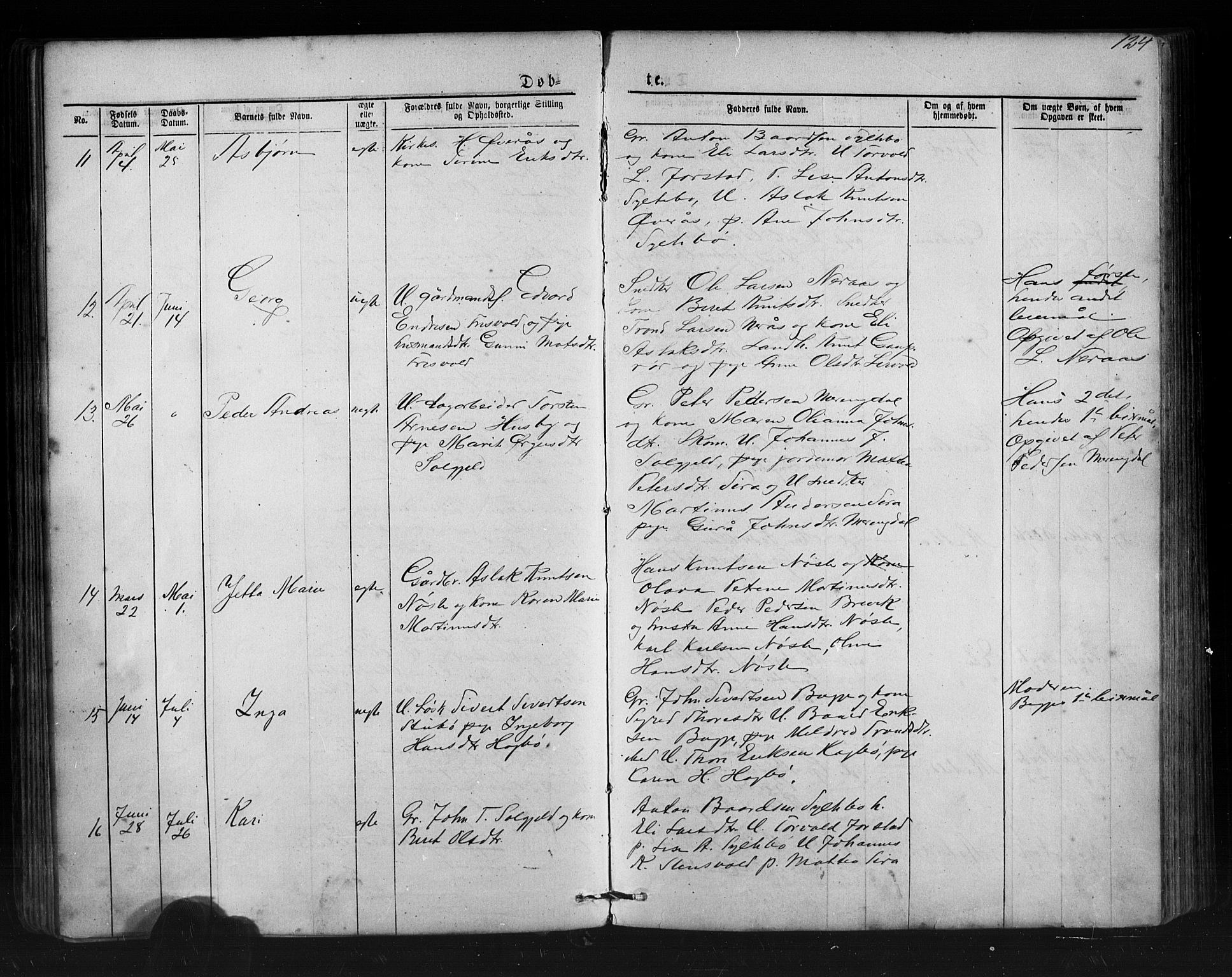 Ministerialprotokoller, klokkerbøker og fødselsregistre - Møre og Romsdal, AV/SAT-A-1454/552/L0638: Klokkerbok nr. 552C01, 1867-1902, s. 124