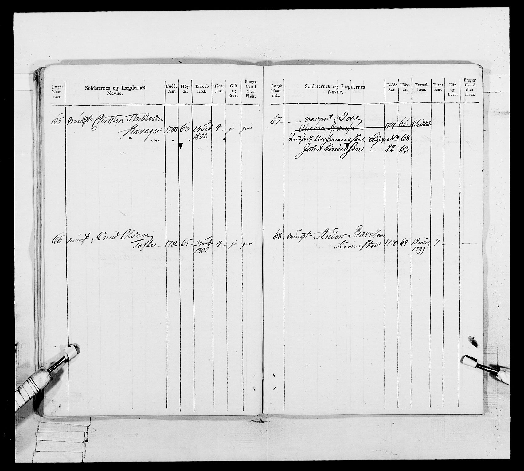 Generalitets- og kommissariatskollegiet, Det kongelige norske kommissariatskollegium, AV/RA-EA-5420/E/Eh/L0109: Vesterlenske nasjonale infanteriregiment, 1806, s. 474