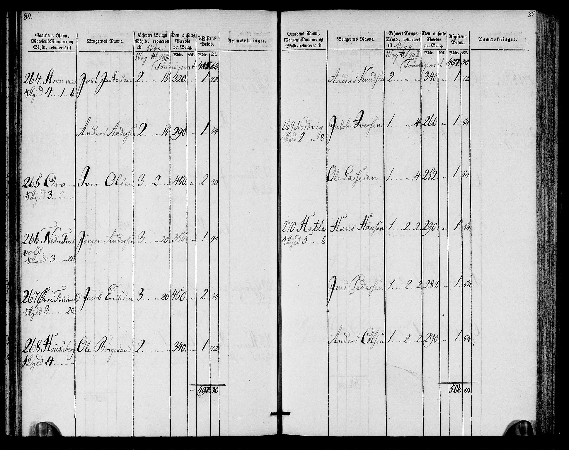 Rentekammeret inntil 1814, Realistisk ordnet avdeling, AV/RA-EA-4070/N/Ne/Nea/L0128: Romsdal fogderi. Oppebørselsregister, 1803-1804, s. 44