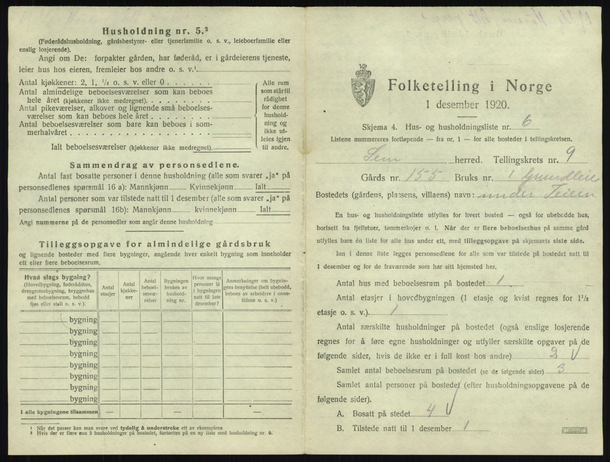SAKO, Folketelling 1920 for 0721 Sem herred, 1920, s. 1966