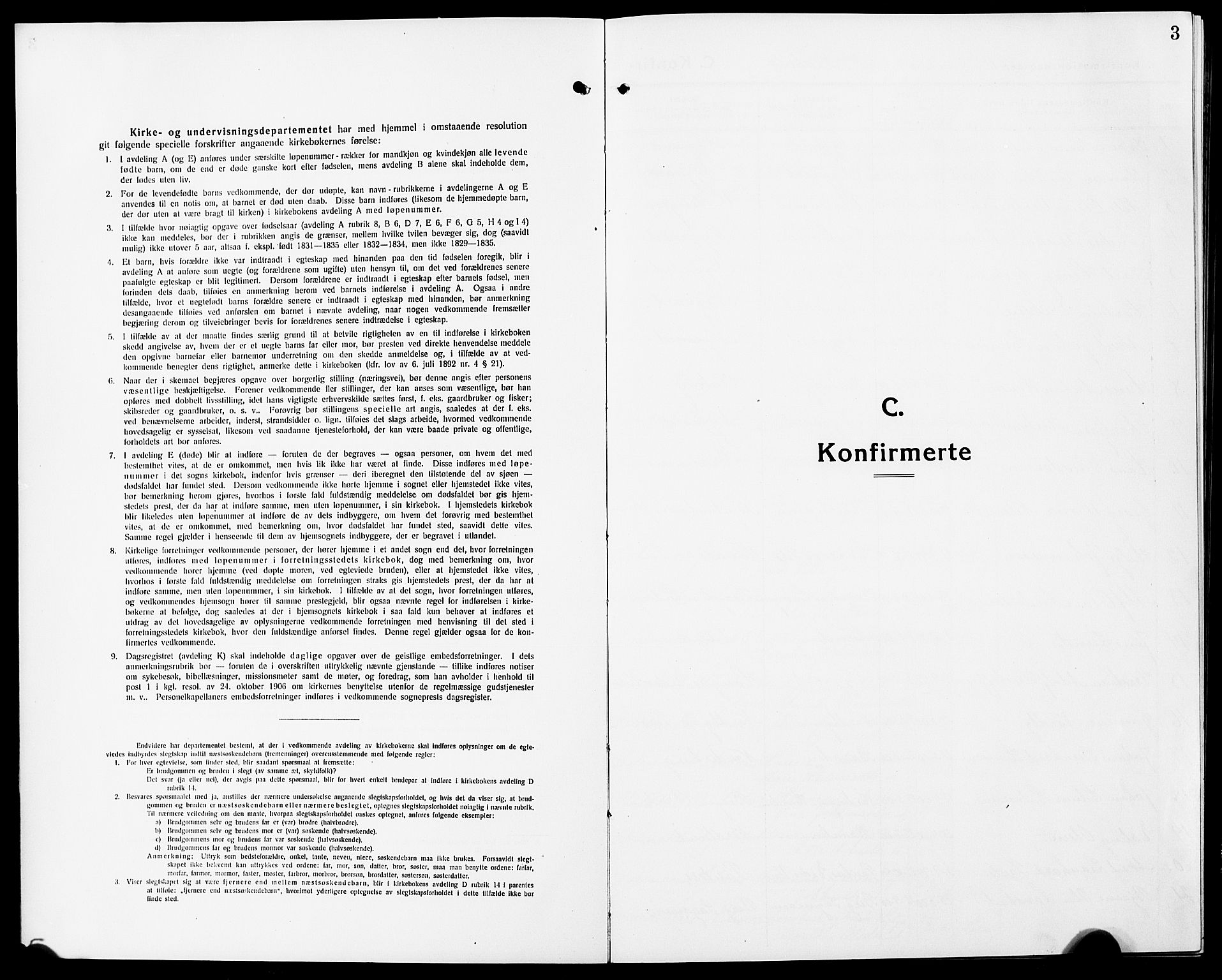 Eidsvoll prestekontor Kirkebøker, SAO/A-10888/G/Ga/L0009: Klokkerbok nr. I 9, 1914-1927, s. 3
