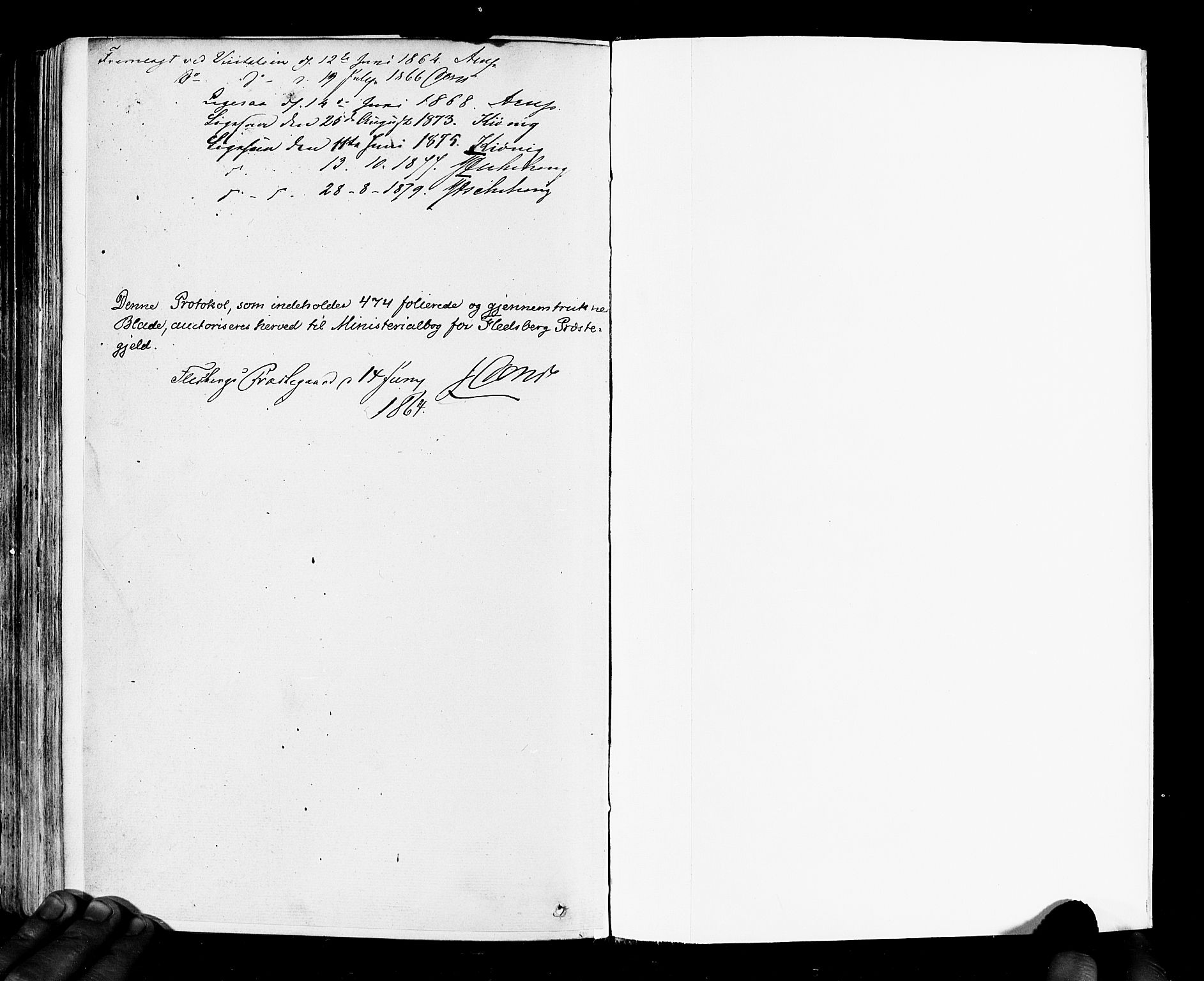 Flesberg kirkebøker, AV/SAKO-A-18/F/Fa/L0007: Ministerialbok nr. I 7, 1861-1878