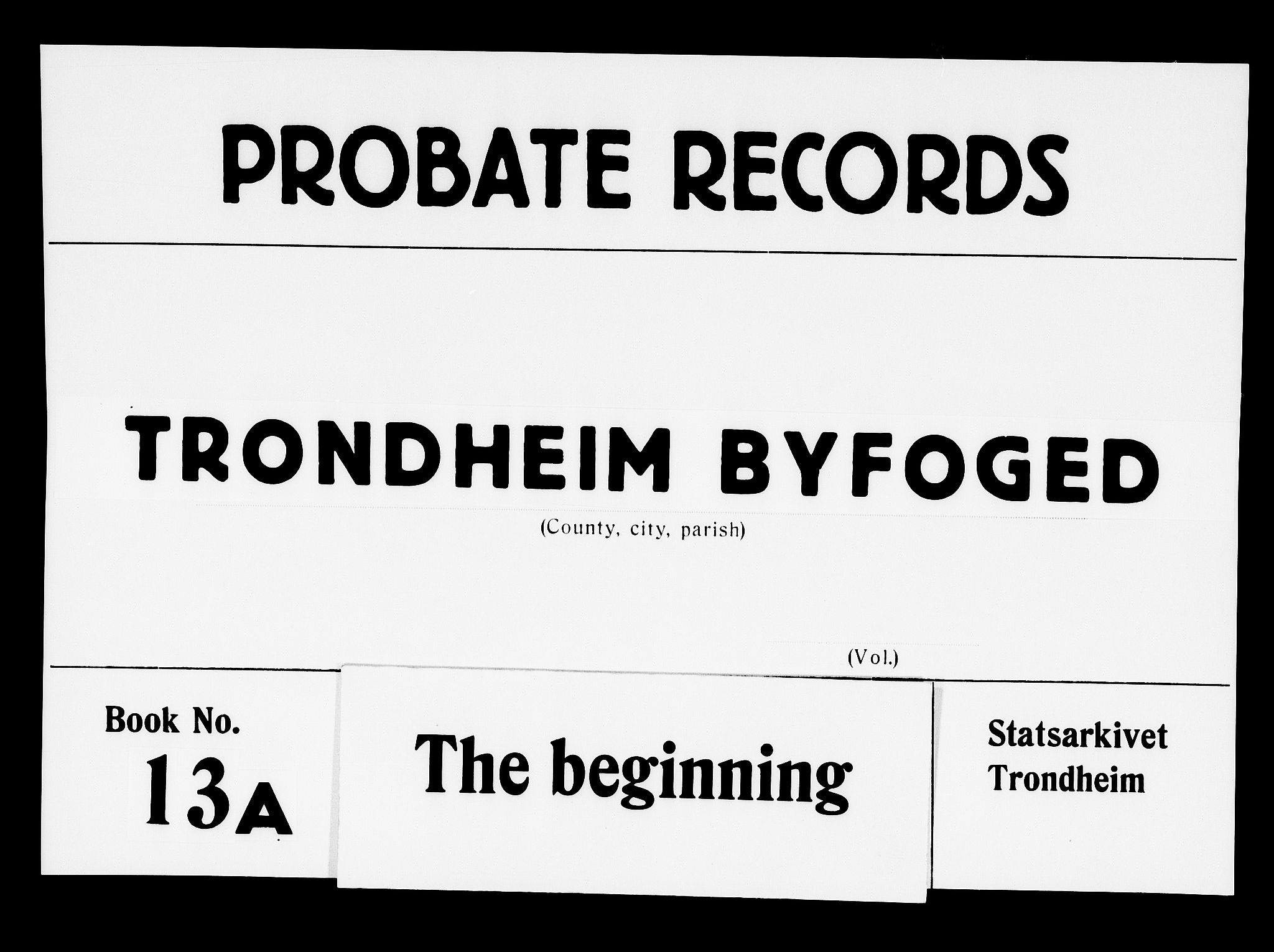 Trondheim byfogd, AV/SAT-A-0003/1/3/3A/L0014: Skifteprotokoll - gml.nr.13a. (m/ register), 1737-1742