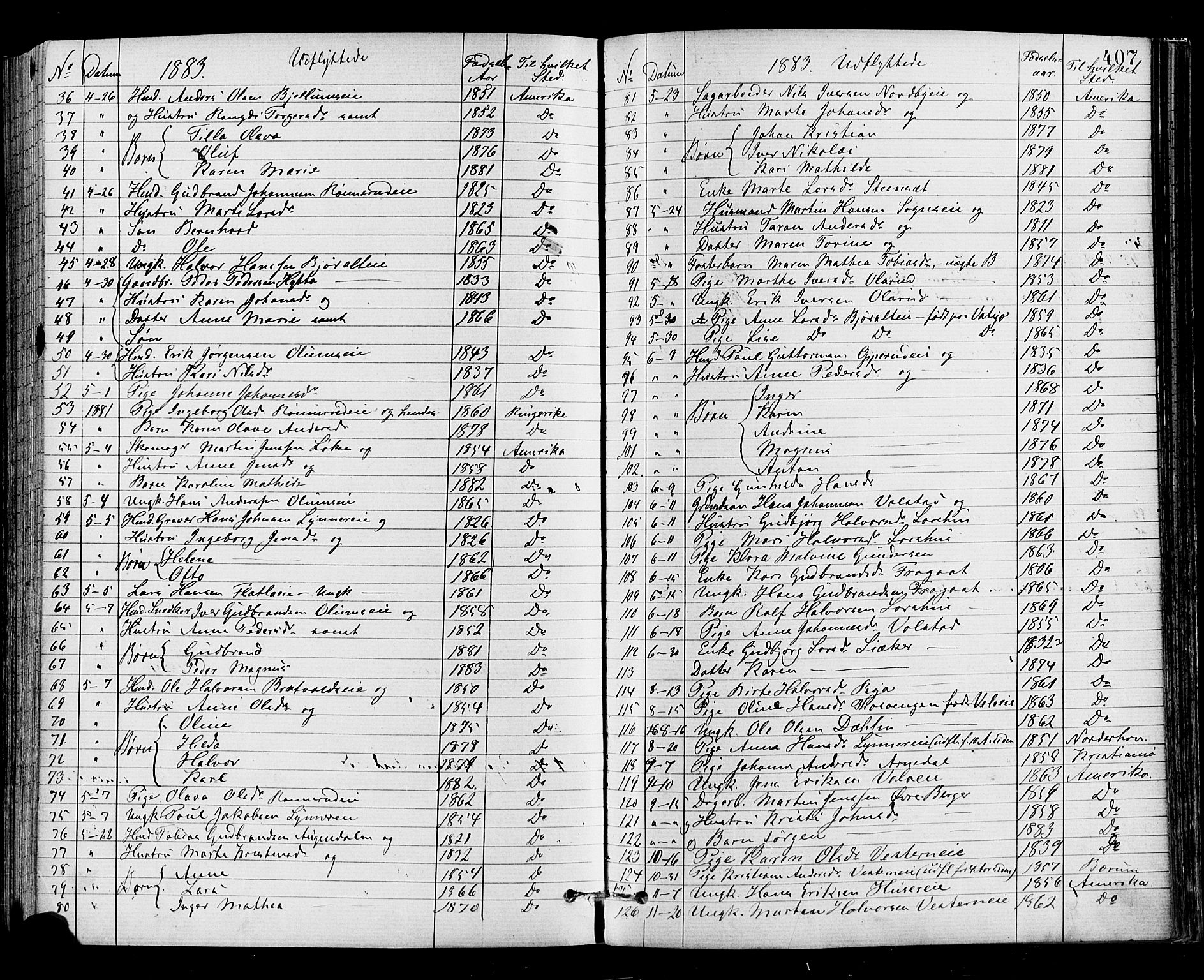 Jevnaker prestekontor, AV/SAH-PREST-116/H/Ha/Haa/L0008: Ministerialbok nr. 8, 1877-1890, s. 407