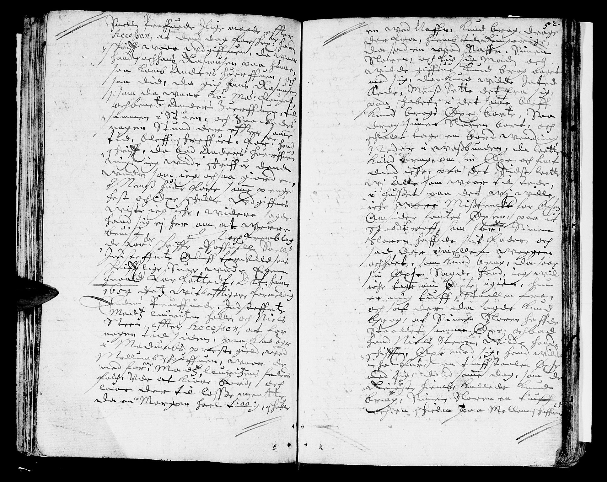 Hadeland, Land og Valdres sorenskriveri, SAH/TING-028/G/Gb/L0003: Tingbok, 1653-1655, s. 51b-52a