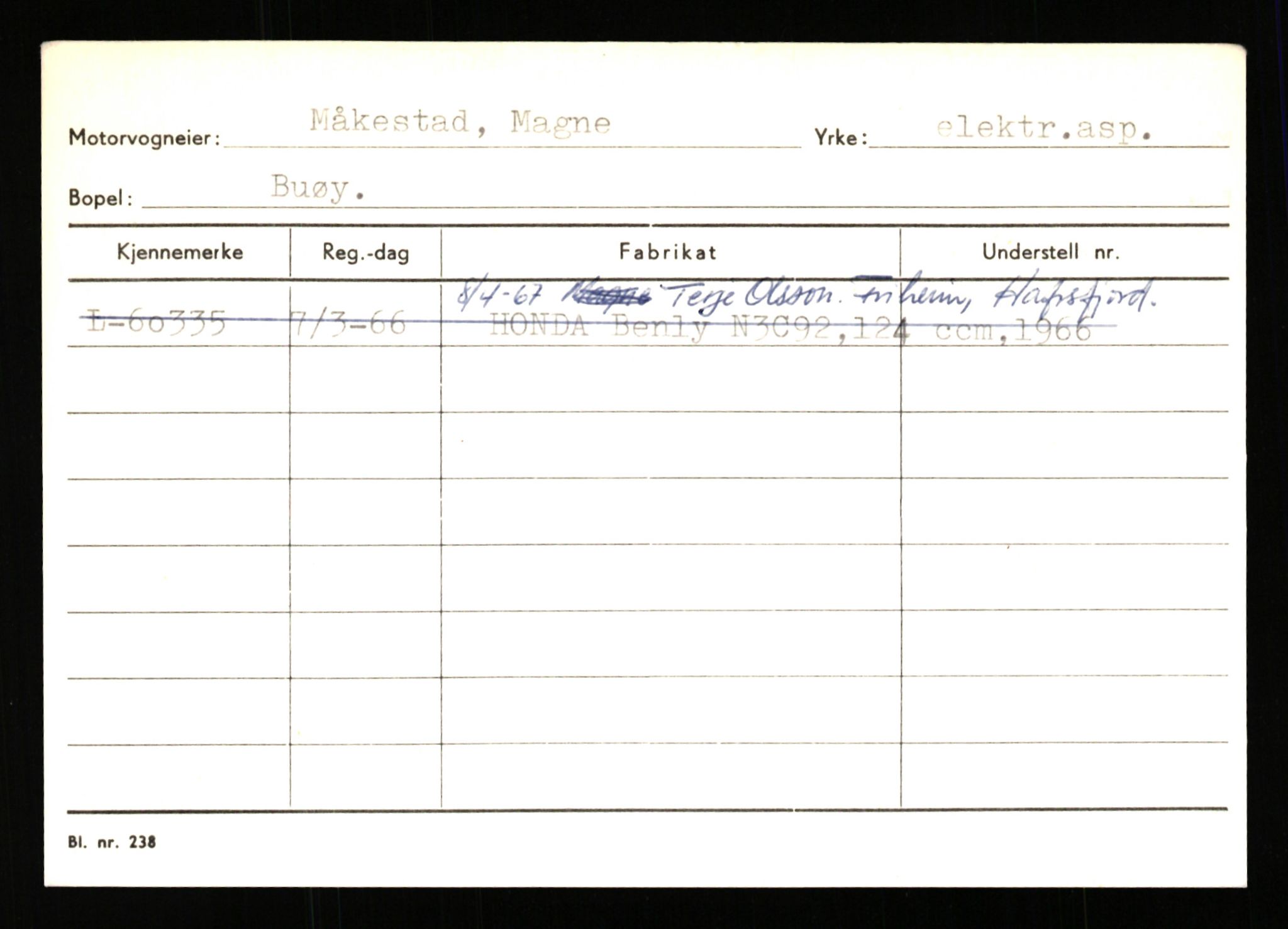 Stavanger trafikkstasjon, AV/SAST-A-101942/0/H/L0026: Myhre - Nilsen J., 1930-1971, s. 1203