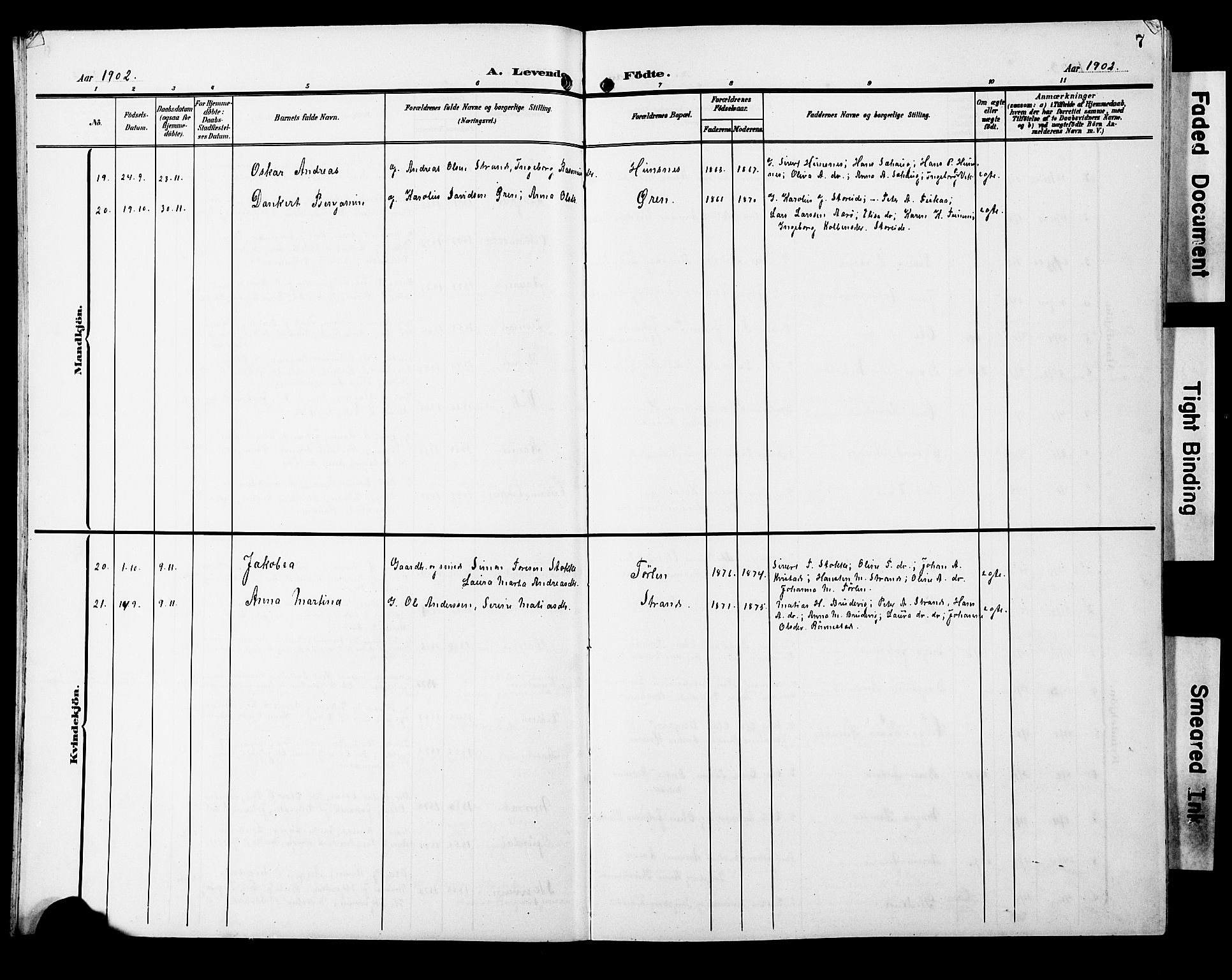Ministerialprotokoller, klokkerbøker og fødselsregistre - Møre og Romsdal, AV/SAT-A-1454/501/L0018: Klokkerbok nr. 501C04, 1902-1930, s. 7