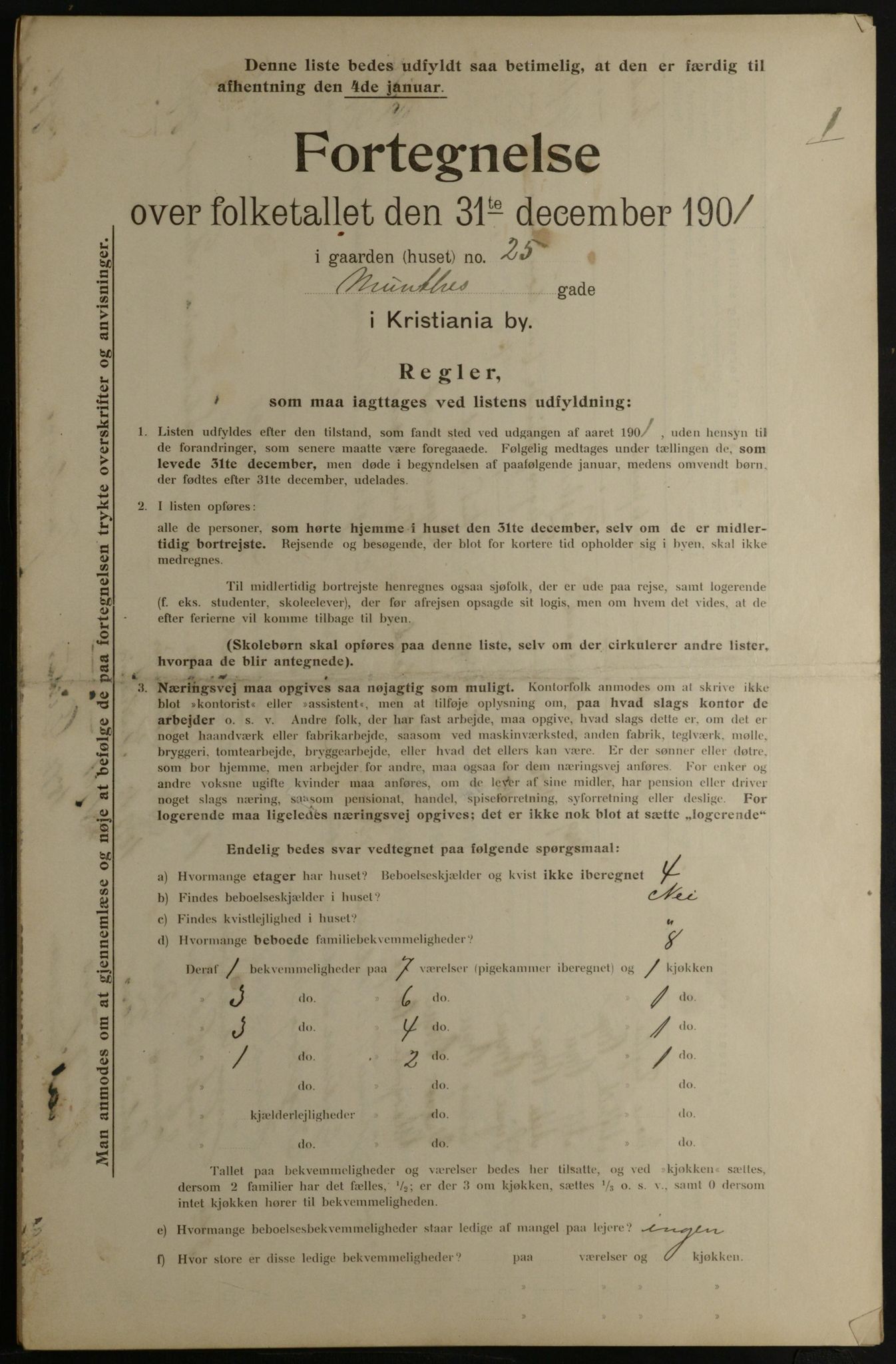 OBA, Kommunal folketelling 31.12.1901 for Kristiania kjøpstad, 1901, s. 10450