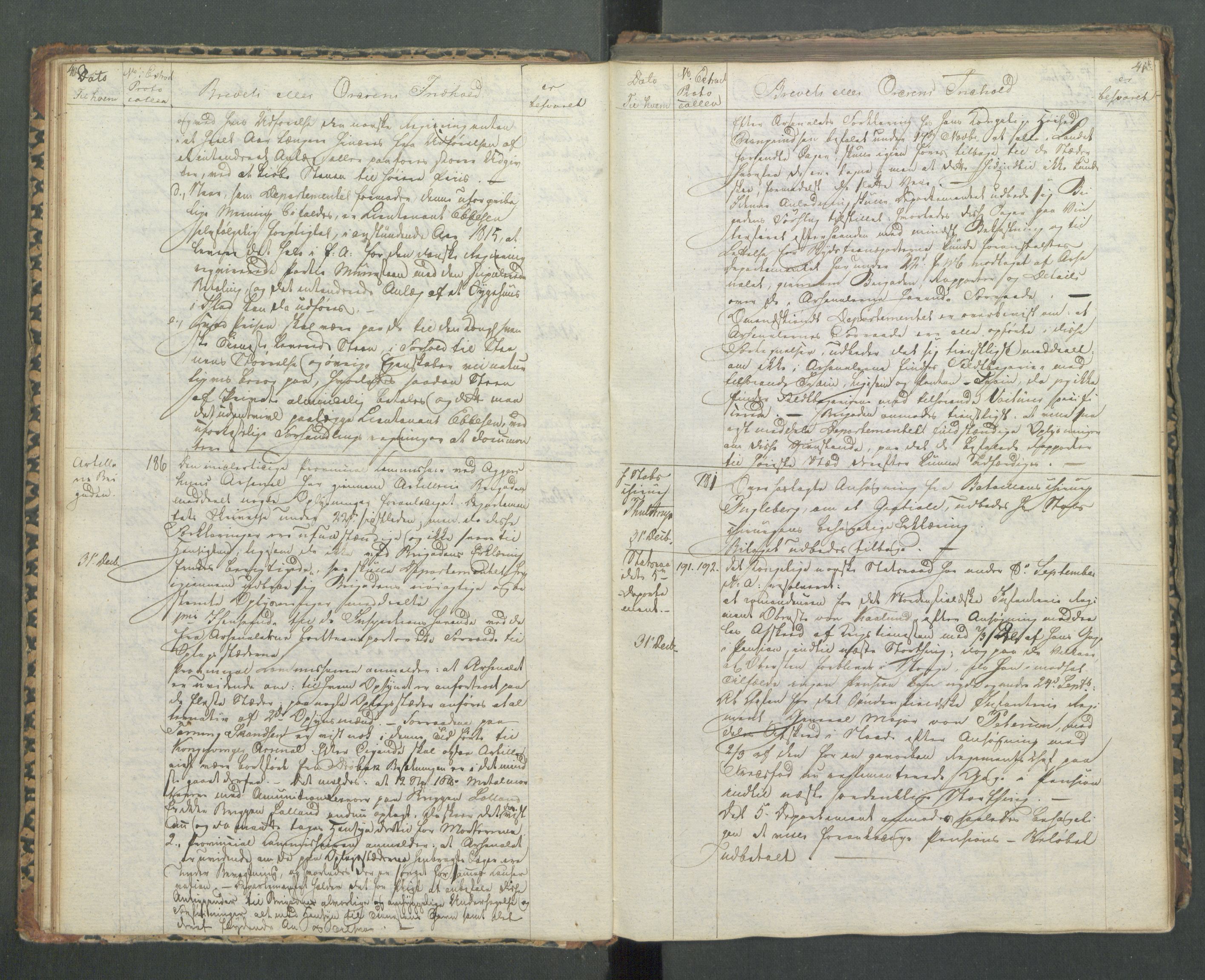 Armédepartementet, AV/RA-RAFA-3493/B/Ba/L0001: 6. Departements Kopibog, 1814-1815, s. 40-41