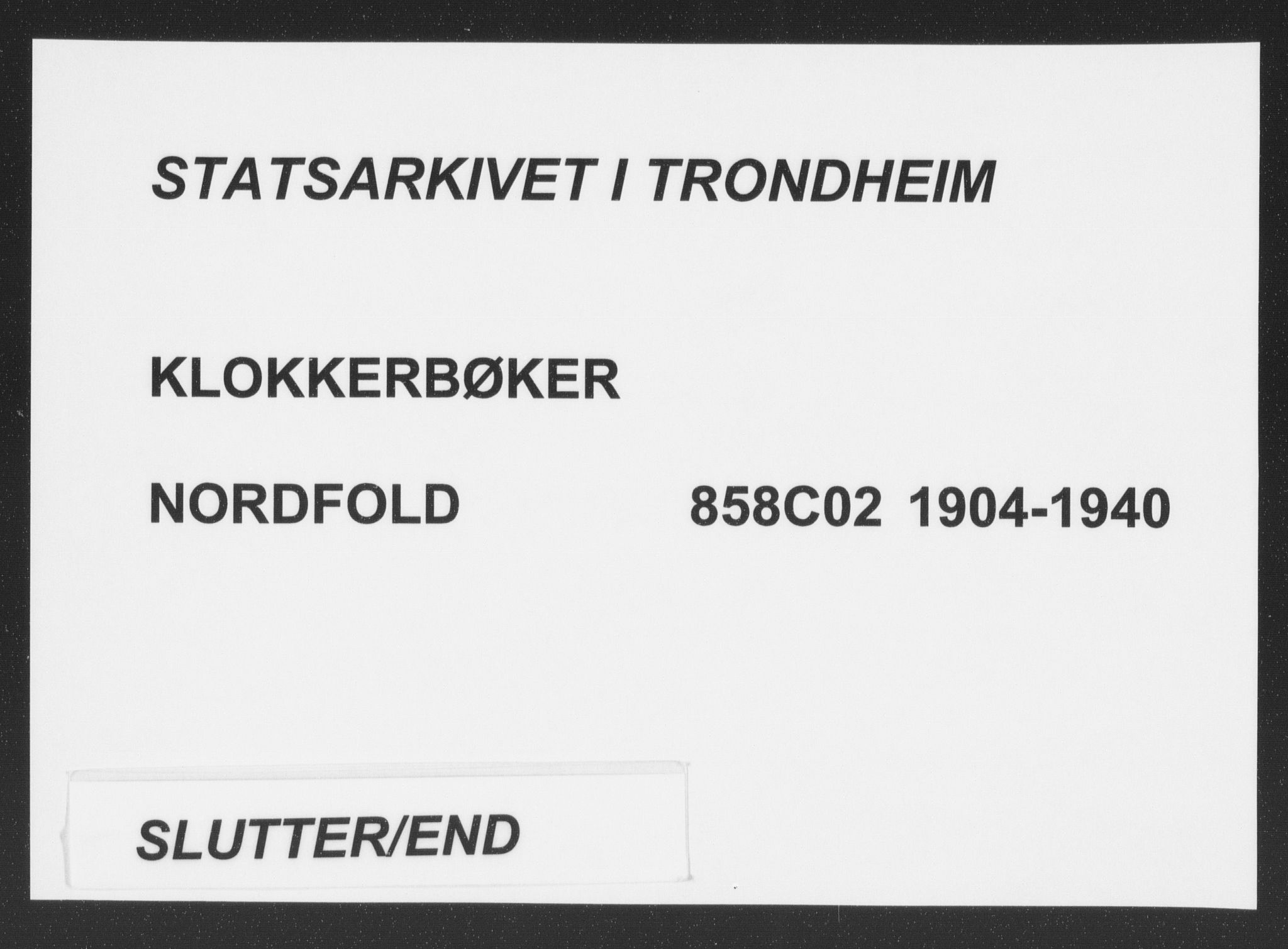 Ministerialprotokoller, klokkerbøker og fødselsregistre - Nordland, AV/SAT-A-1459/858/L0835: Klokkerbok nr. 858C02, 1904-1940