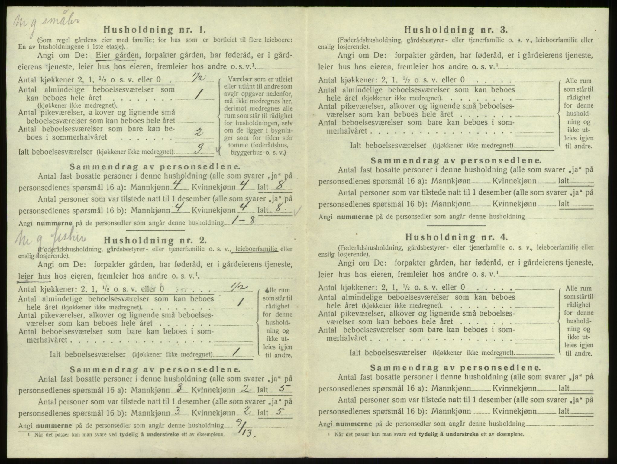 SAB, Folketelling 1920 for 1440 Nord-Vågsøy herred, 1920, s. 161