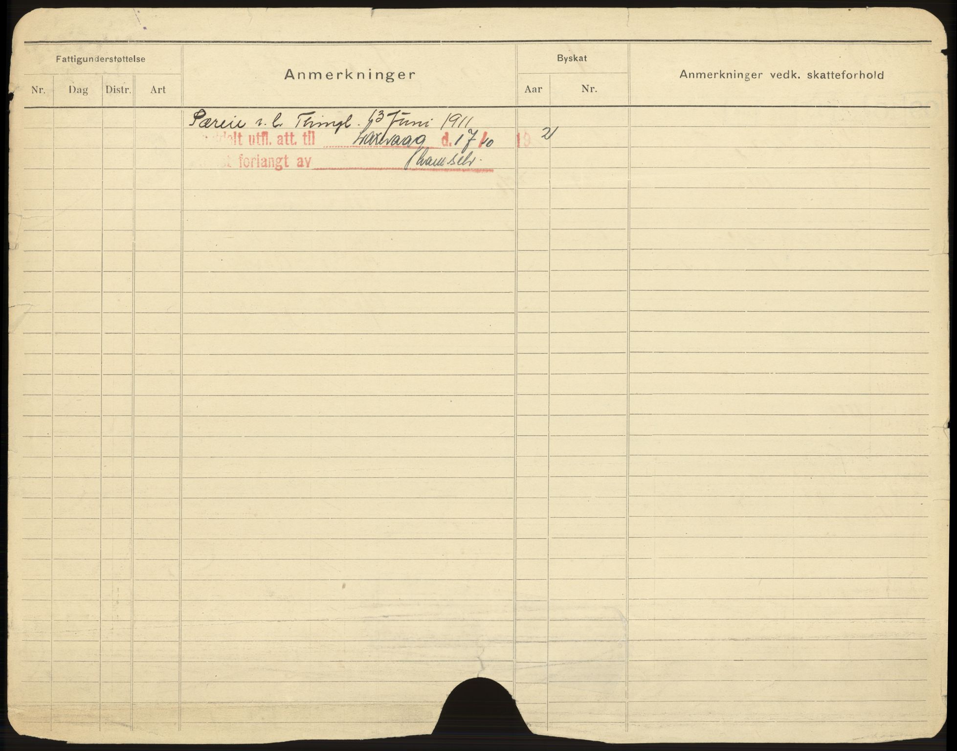 Bergen folkeregister, AV/SAB-A-17201/I/Ia/L0011: Utflyttet 1912 - 1920, Hansen, L. - Helgesen, 1912-1920