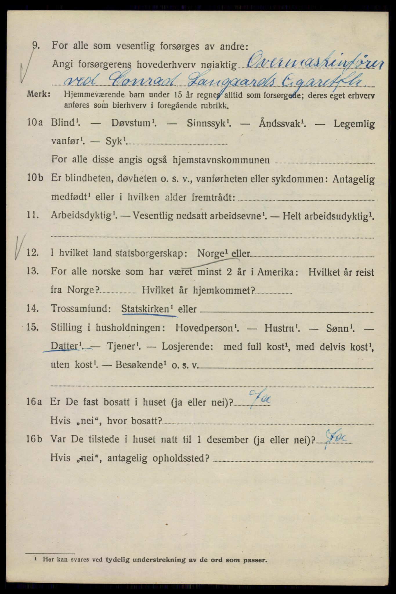 SAO, Folketelling 1920 for 0301 Kristiania kjøpstad, 1920, s. 569168