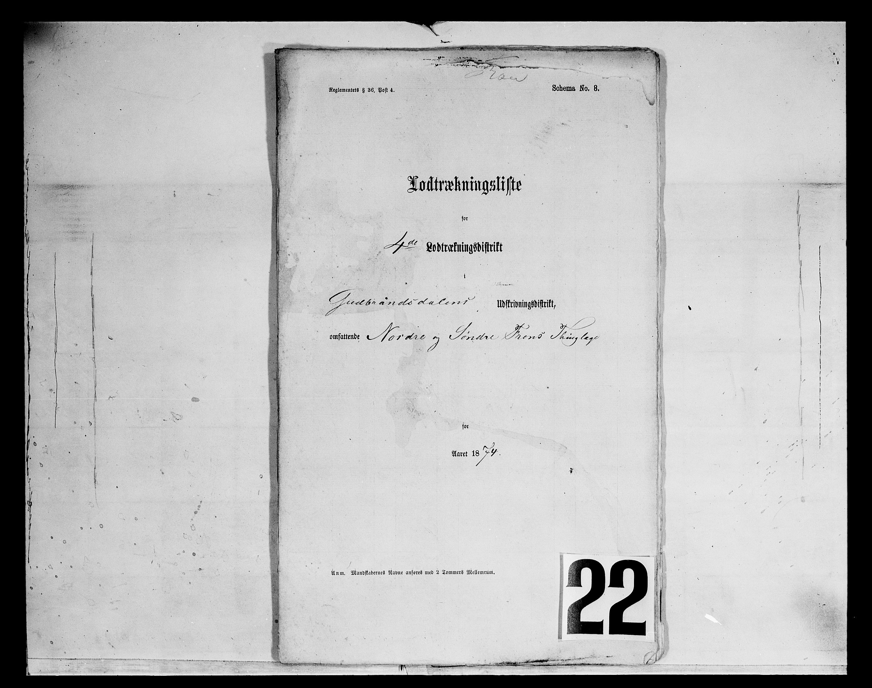 Fylkesmannen i Oppland, SAH/FYO-002/1/K/Kg/L1174: Fron, Nordre og Søndre Fron, Vågå, 1860-1879, s. 227