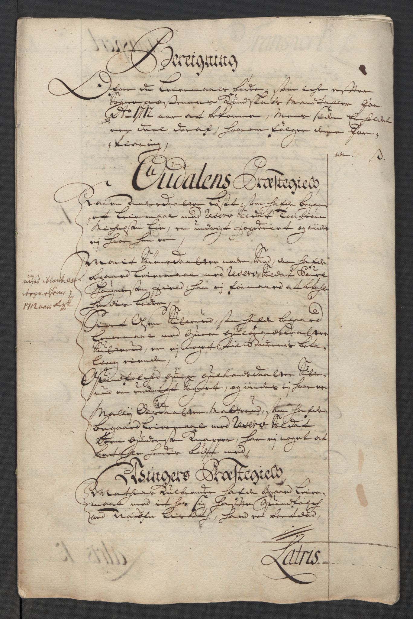Rentekammeret inntil 1814, Reviderte regnskaper, Fogderegnskap, RA/EA-4092/R13/L0850: Fogderegnskap Solør, Odal og Østerdal, 1713, s. 285