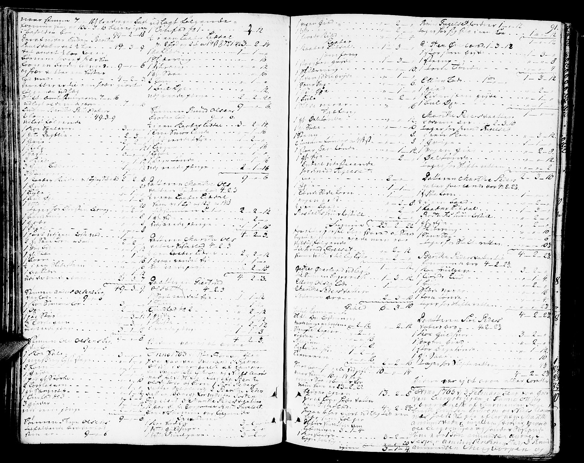 Romsdal sorenskriveri, AV/SAT-A-4149/1/3/3A/L0009: Skifteprotokoll, 1761-1773, s. 90b-91a