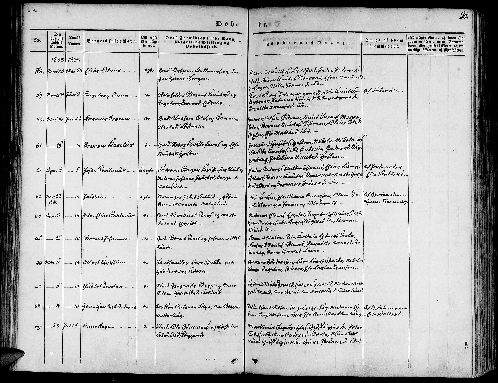 Ministerialprotokoller, klokkerbøker og fødselsregistre - Møre og Romsdal, AV/SAT-A-1454/528/L0395: Ministerialbok nr. 528A06, 1828-1839, s. 90