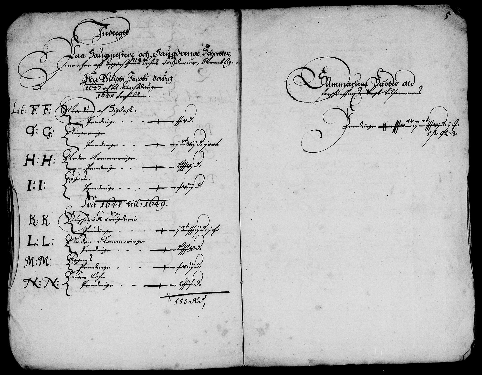 Rentekammeret inntil 1814, Reviderte regnskaper, Lensregnskaper, RA/EA-5023/R/Rb/Rba/L0197: Akershus len, 1648-1650