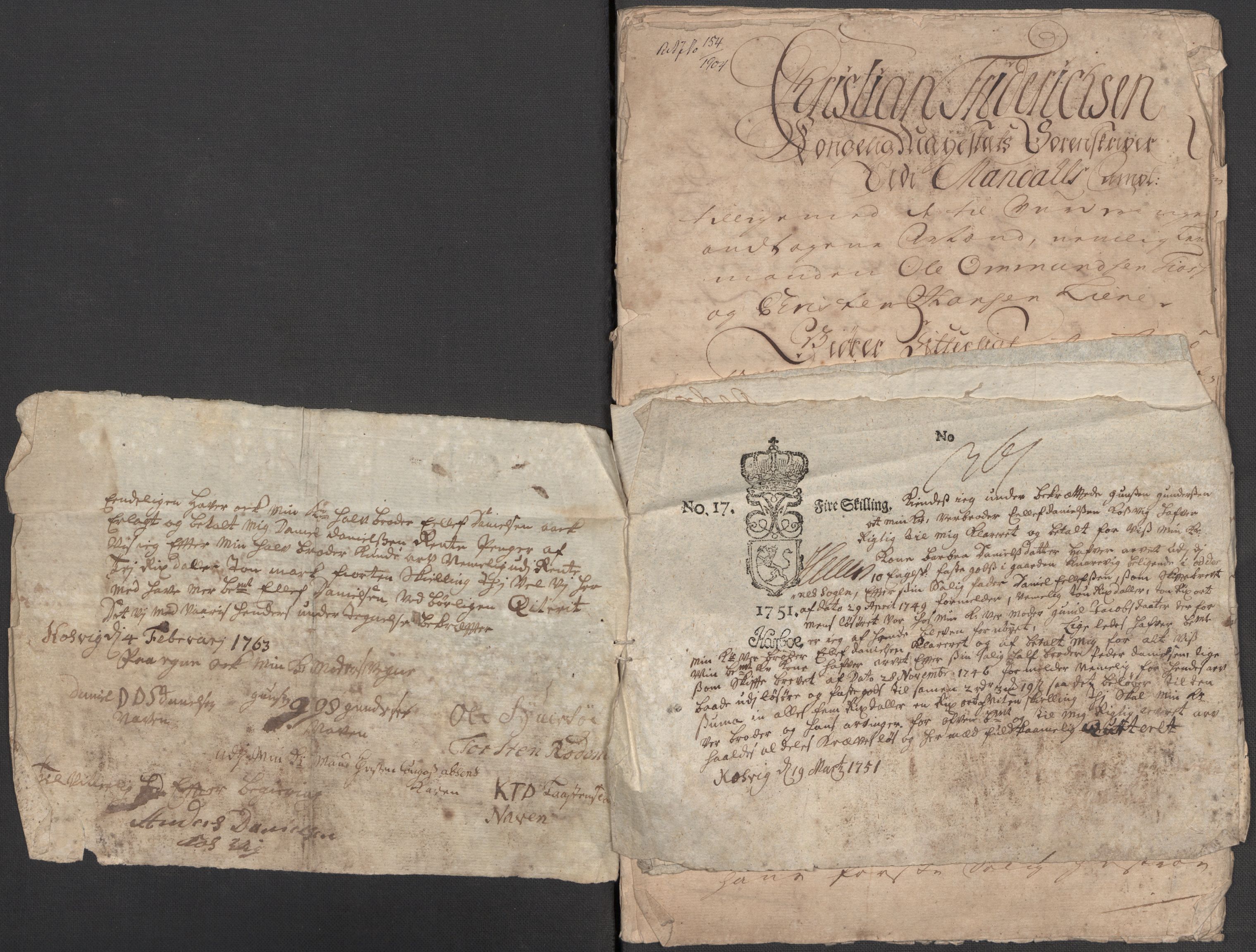 Riksarkivets diplomsamling, AV/RA-EA-5965/F15/L0021: Prestearkiv - Vestfold, 1573-1858, s. 138