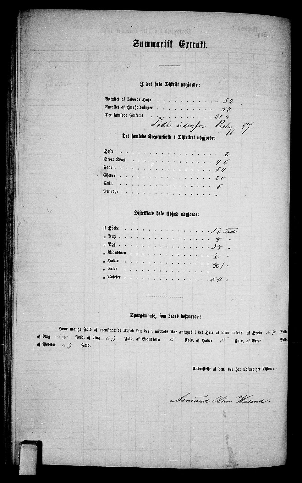 RA, Folketelling 1865 for 0816L Kragerø prestegjeld, Sannidal sokn og Skåtøy sokn, 1865, s. 156