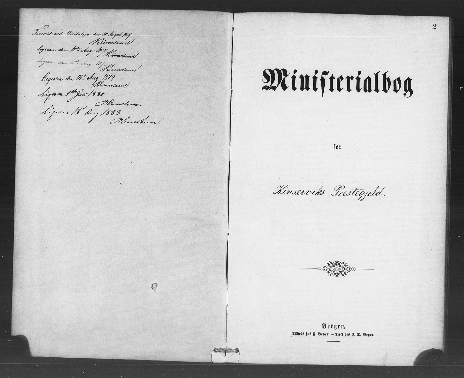 Ullensvang sokneprestembete, SAB/A-78701/H/Haa: Ministerialbok nr. A 16, 1867-1882, s. 2