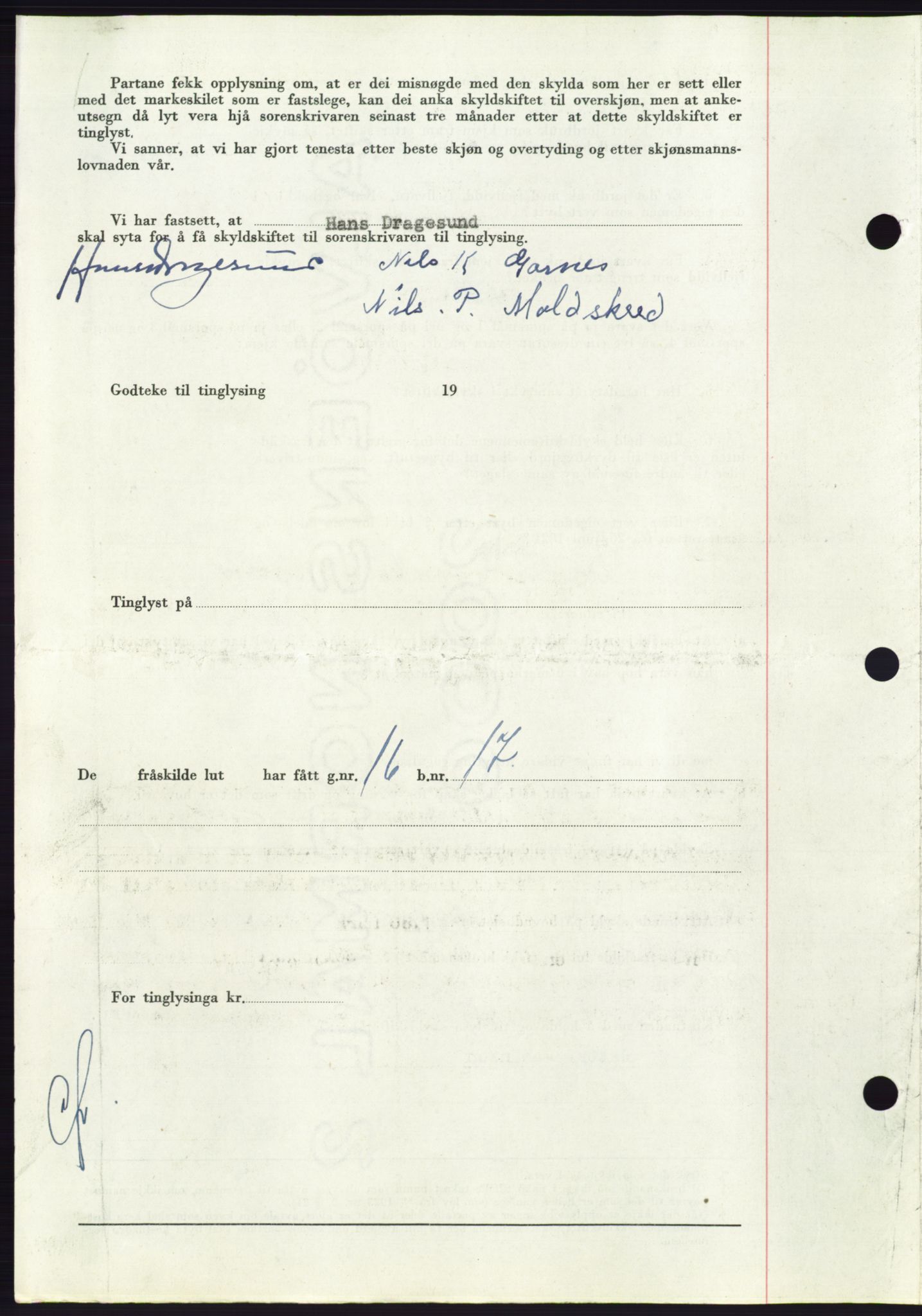 Søre Sunnmøre sorenskriveri, AV/SAT-A-4122/1/2/2C/L0086: Pantebok nr. 12A, 1949-1950, Dagboknr: 798/1950