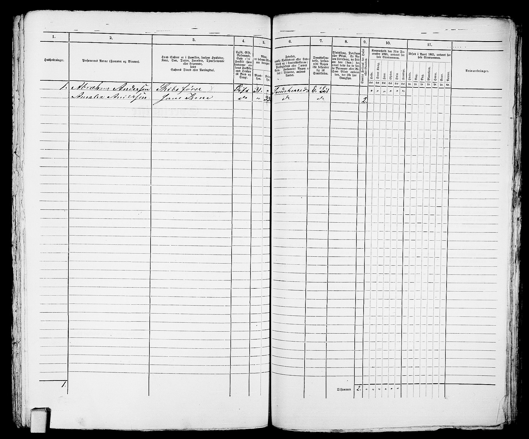 RA, Folketelling 1865 for 0706B Sandeherred prestegjeld, Sandefjord kjøpstad, 1865, s. 476