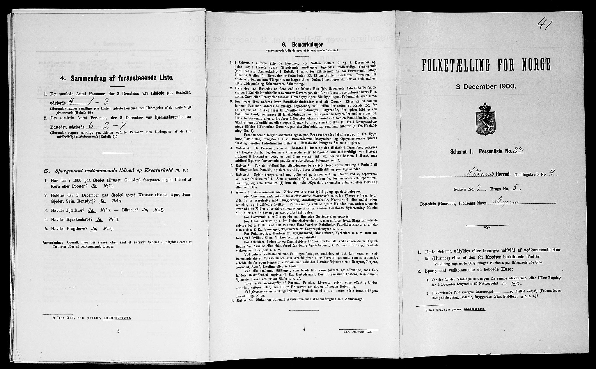 SAST, Folketelling 1900 for 1124 Haaland herred, 1900, s. 665