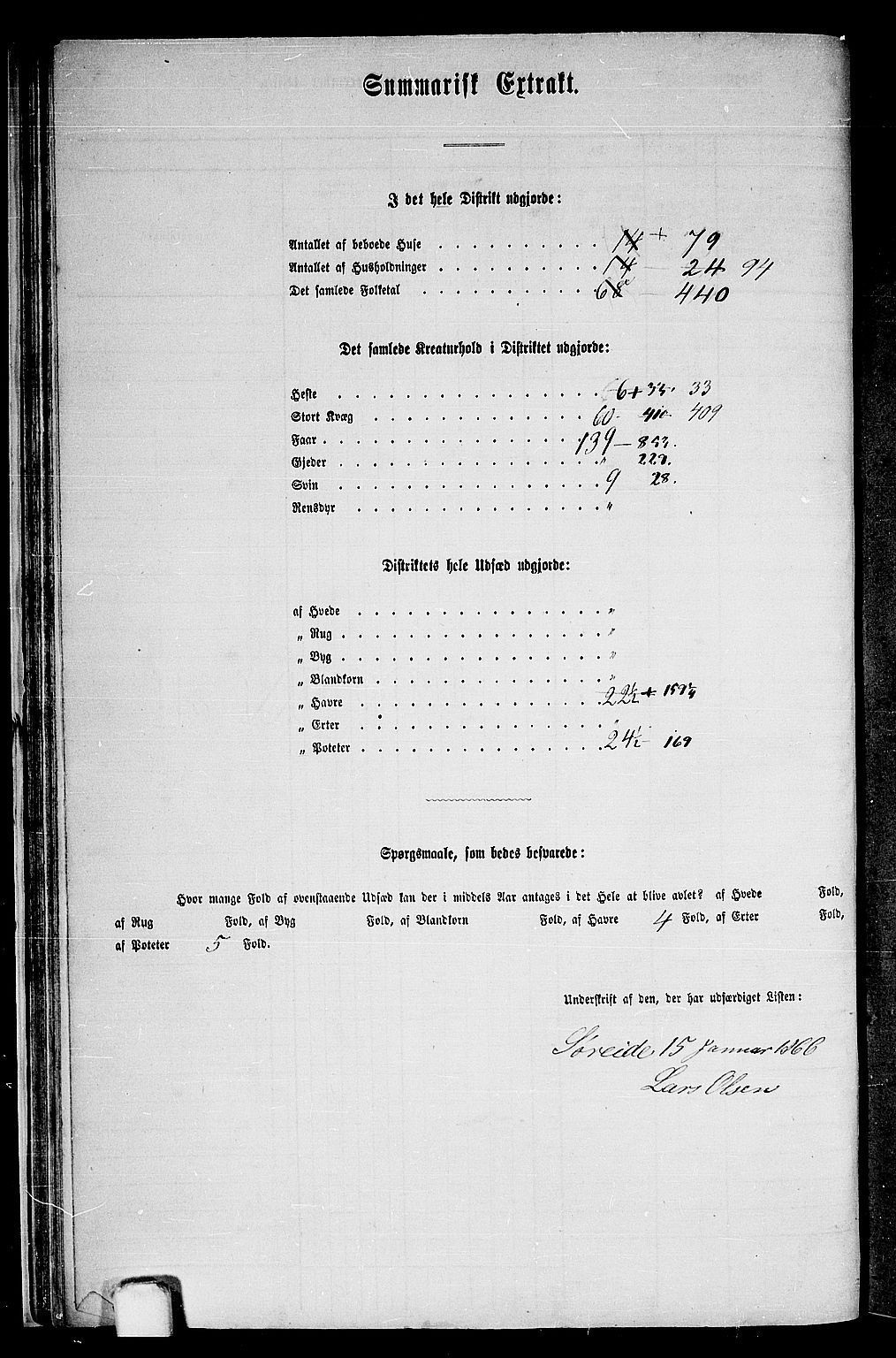 RA, Folketelling 1865 for 1223P Tysnes prestegjeld, 1865, s. 30