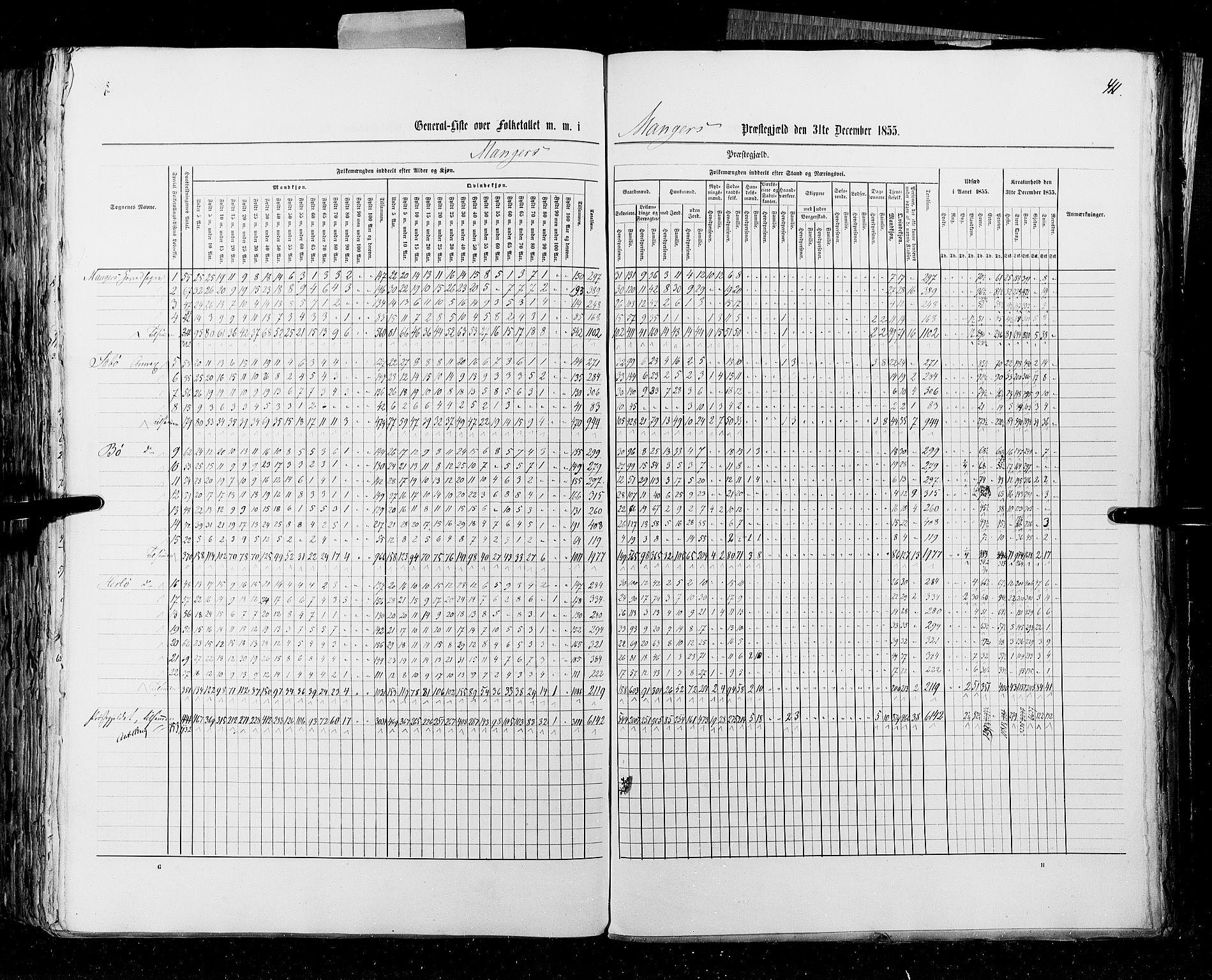 RA, Folketellingen 1855, bind 4: Stavanger amt og Søndre Bergenhus amt, 1855, s. 411