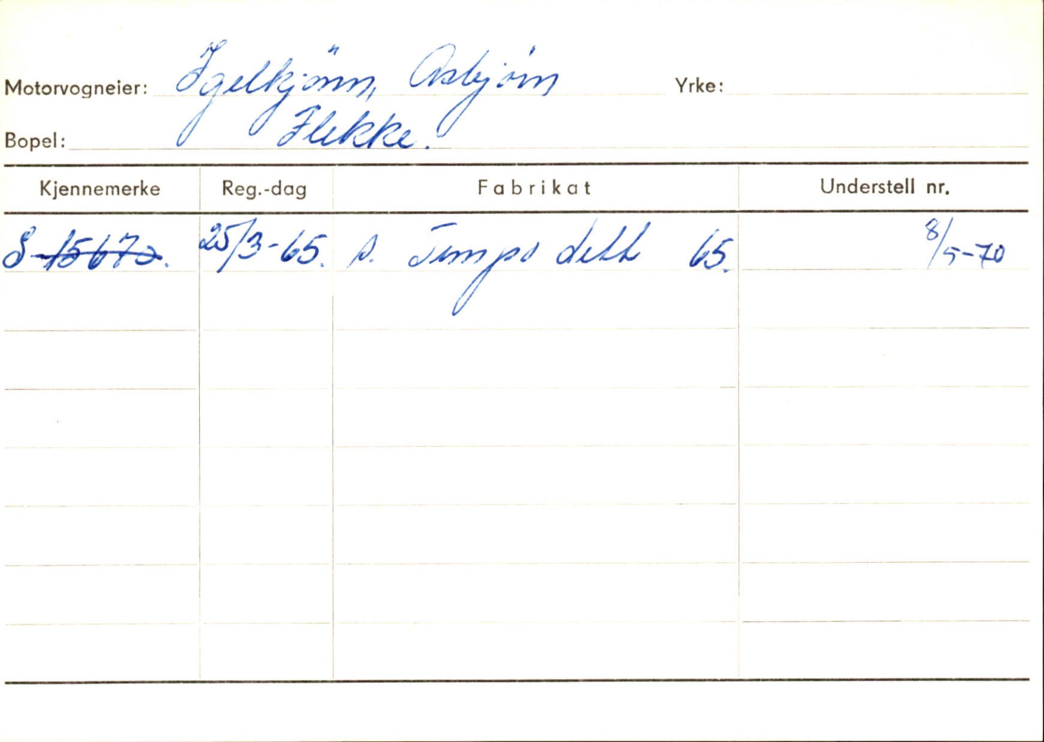 Statens vegvesen, Sogn og Fjordane vegkontor, SAB/A-5301/4/F/L0125: Eigarregister Sogndal V-Å. Aurland A-Å. Fjaler A-N, 1945-1975, s. 2219