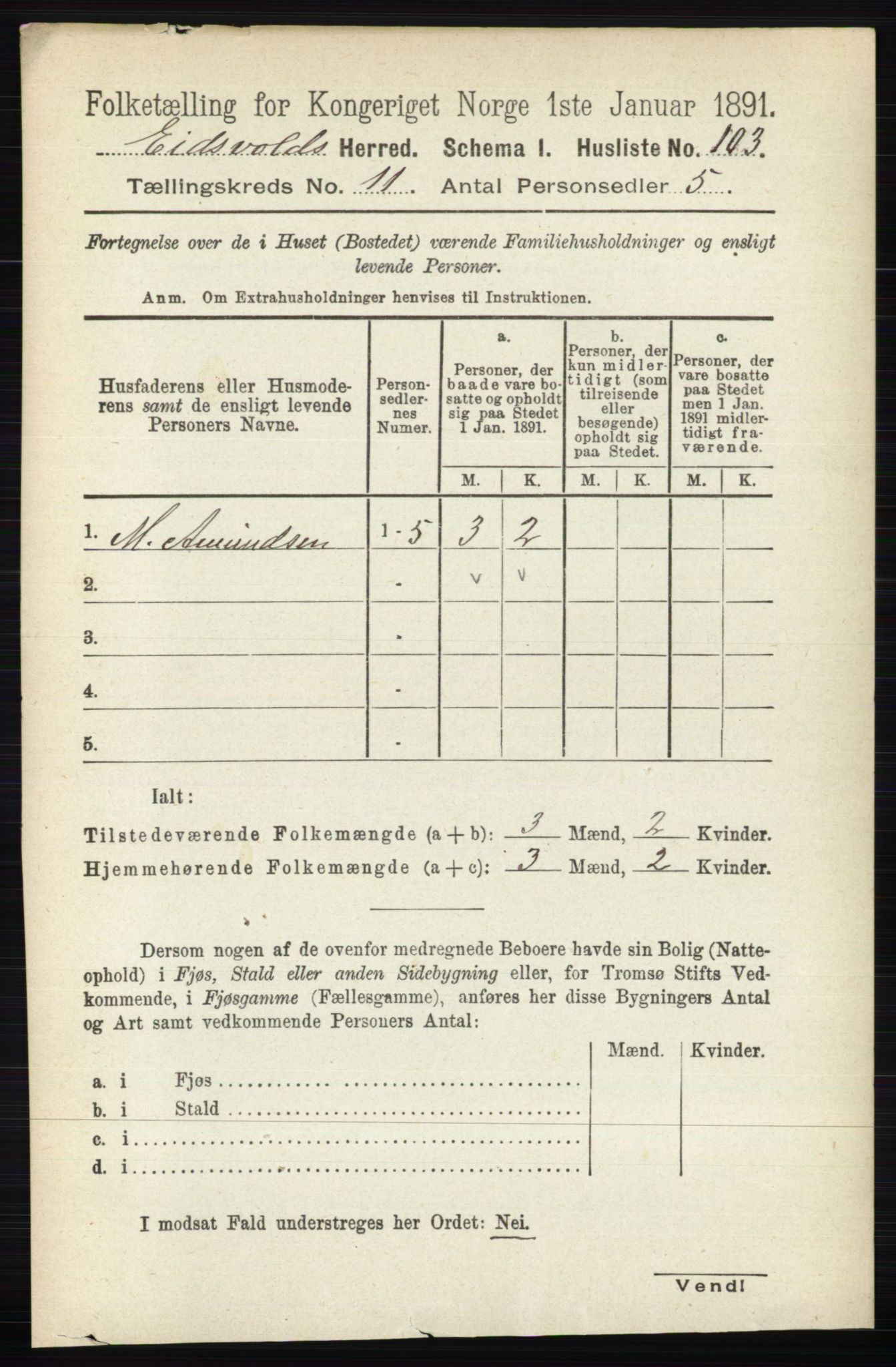 RA, Folketelling 1891 for 0237 Eidsvoll herred, 1891, s. 7679