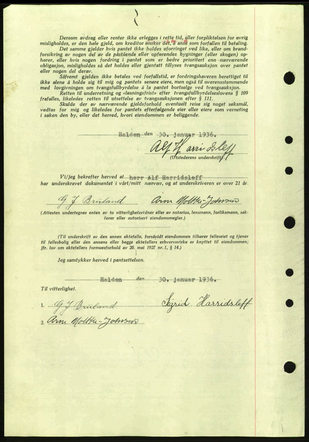 Idd og Marker sorenskriveri, AV/SAO-A-10283/G/Gb/Gbc/L0001: Pantebok nr. B1-3, 1936-1939, Dagboknr: 124/1936