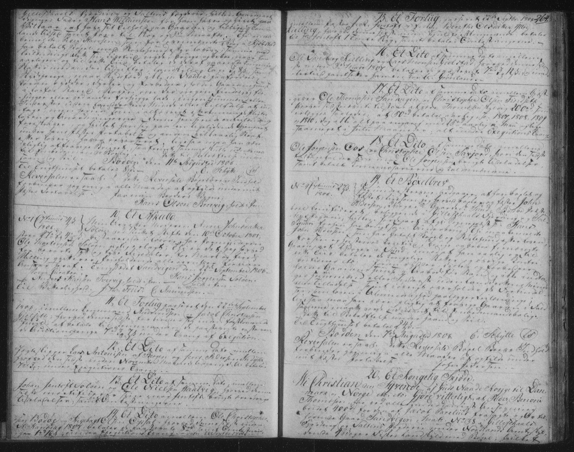 Salten sorenskriveri, SAT/A-4578/1/2/2C/L0003: Pantebok nr. C, 1801-1807, s. 264
