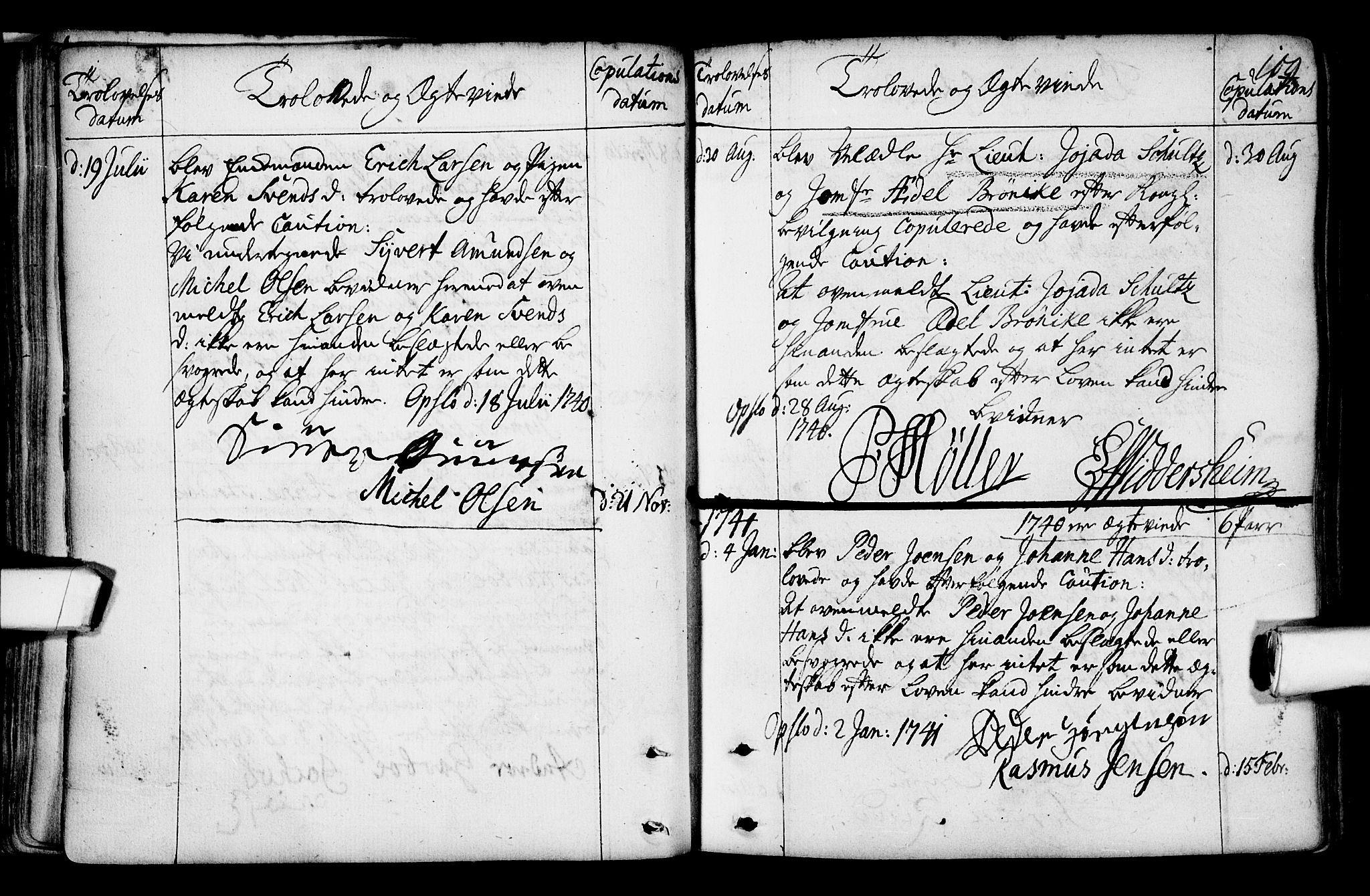 Gamlebyen prestekontor Kirkebøker, AV/SAO-A-10884/F/Fa/L0001: Ministerialbok nr. 1, 1734-1818, s. 109
