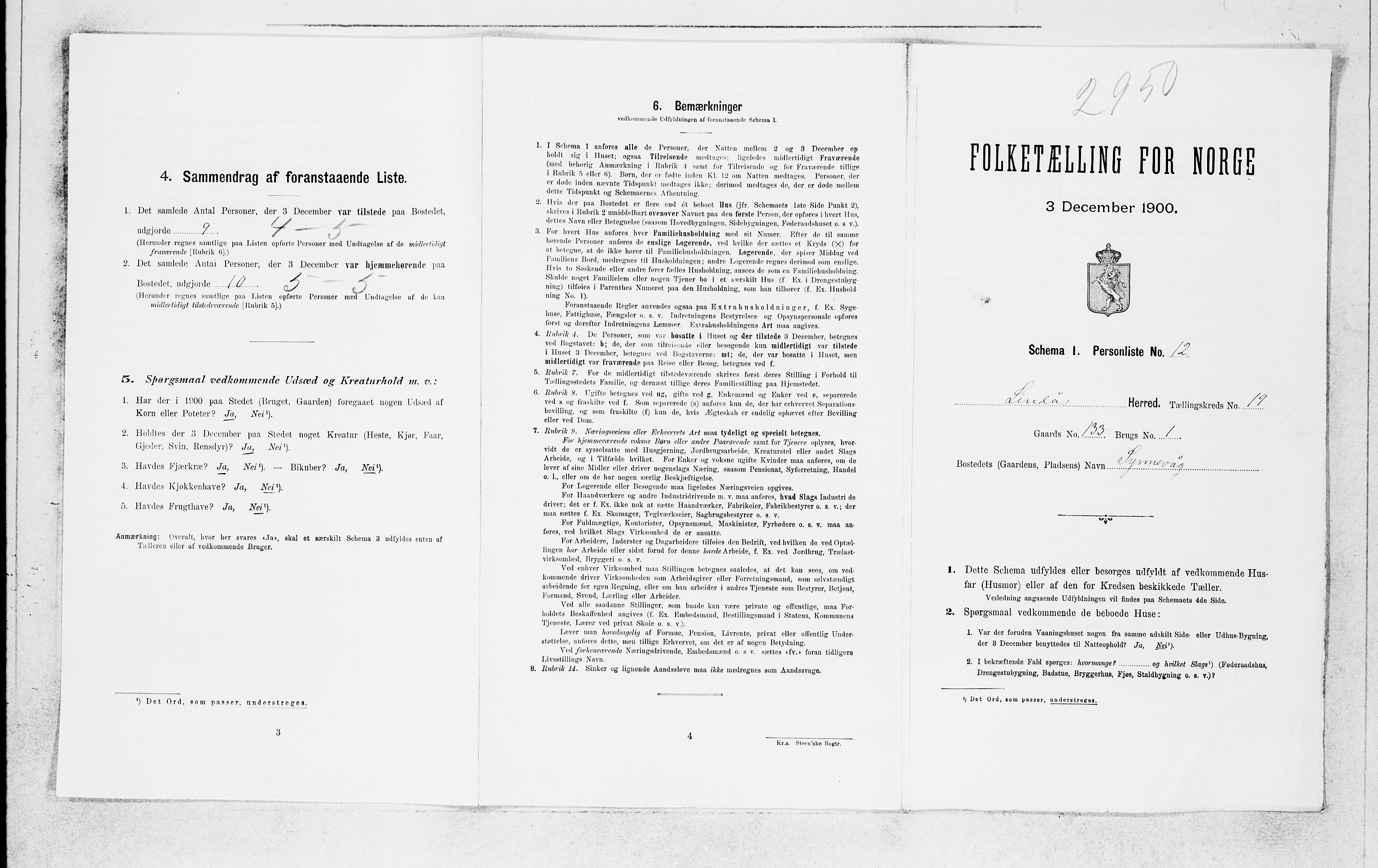 SAB, Folketelling 1900 for 1263 Lindås herred, 1900, s. 1535